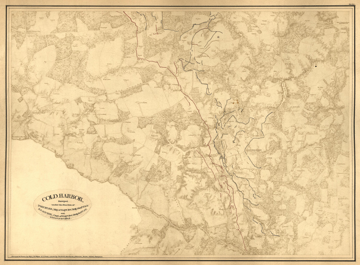 This old map of , Virginia was created by United States. Army of the James|United States. Army of the Potomac|United States. War Department. Corps of Engineers in 1867