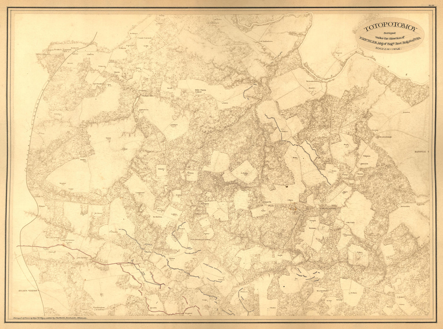 This old map of , Virginia was created by United States. Army of the James|United States. Army of the Potomac|United States. War Department. Corps of Engineers in 1867