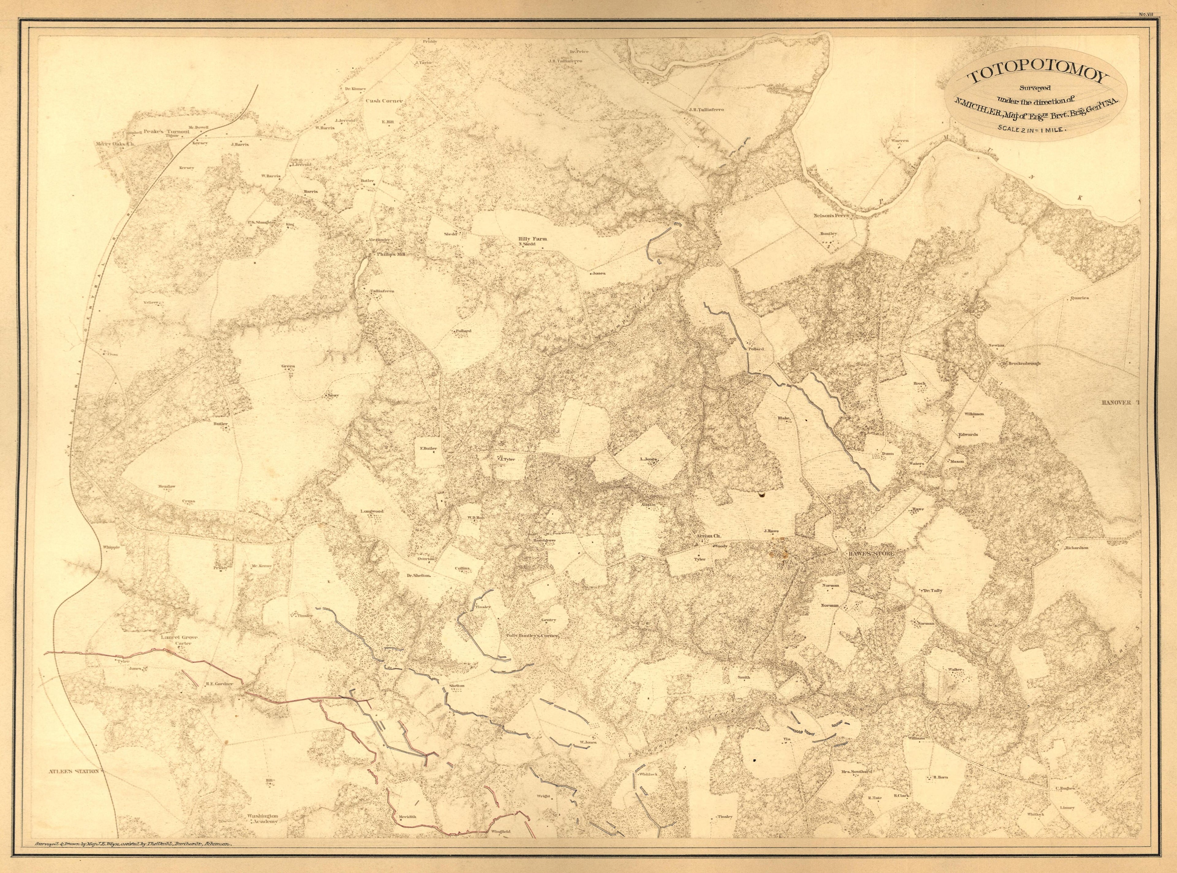 This old map of , Virginia was created by United States. Army of the James|United States. Army of the Potomac|United States. War Department. Corps of Engineers in 1867