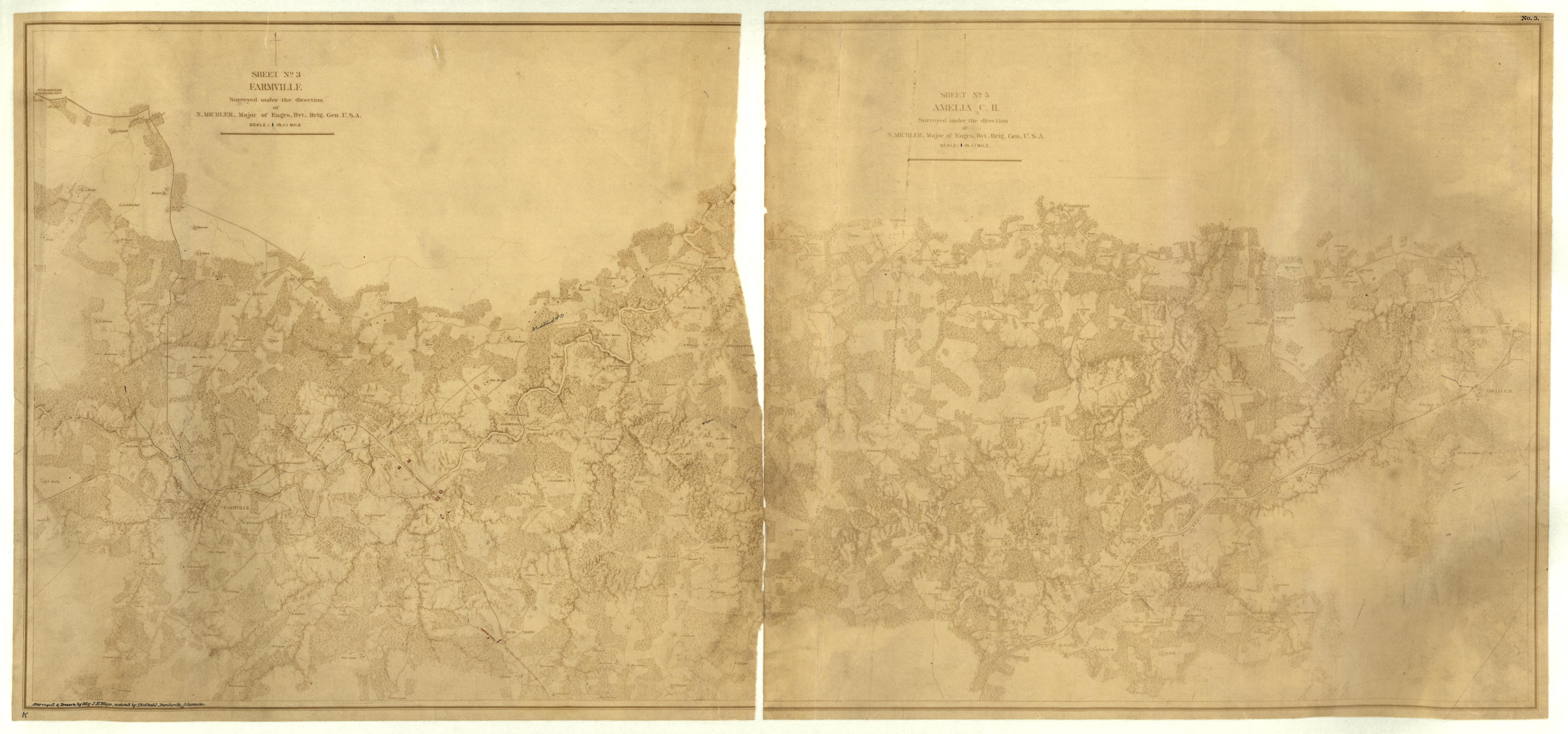 This old map of , Virginia was created by United States. Army of the James|United States. Army of the Potomac|United States. War Department. Corps of Engineers in 1867
