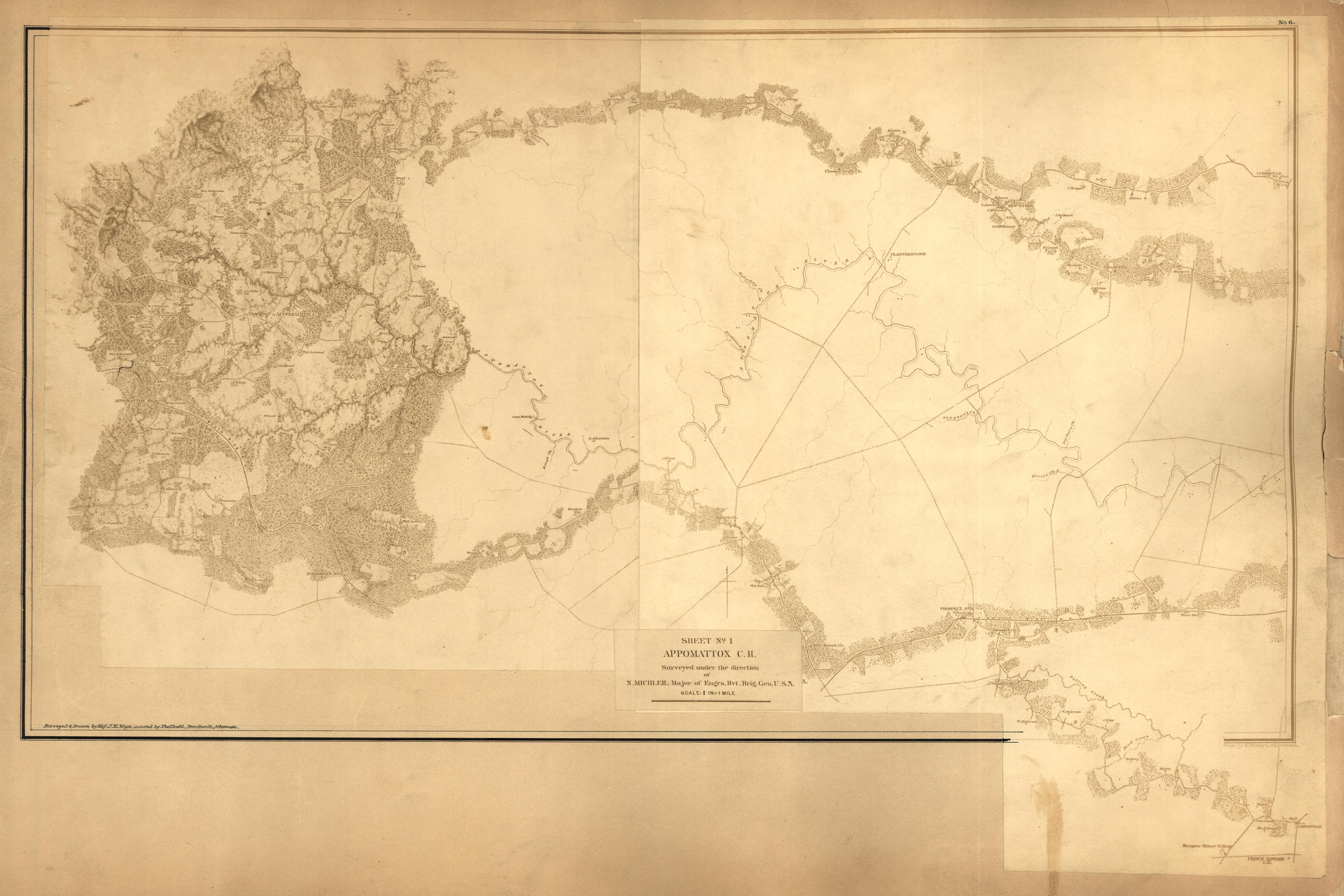 This old map of , Virginia was created by United States. Army of the James|United States. Army of the Potomac|United States. War Department. Corps of Engineers in 1867