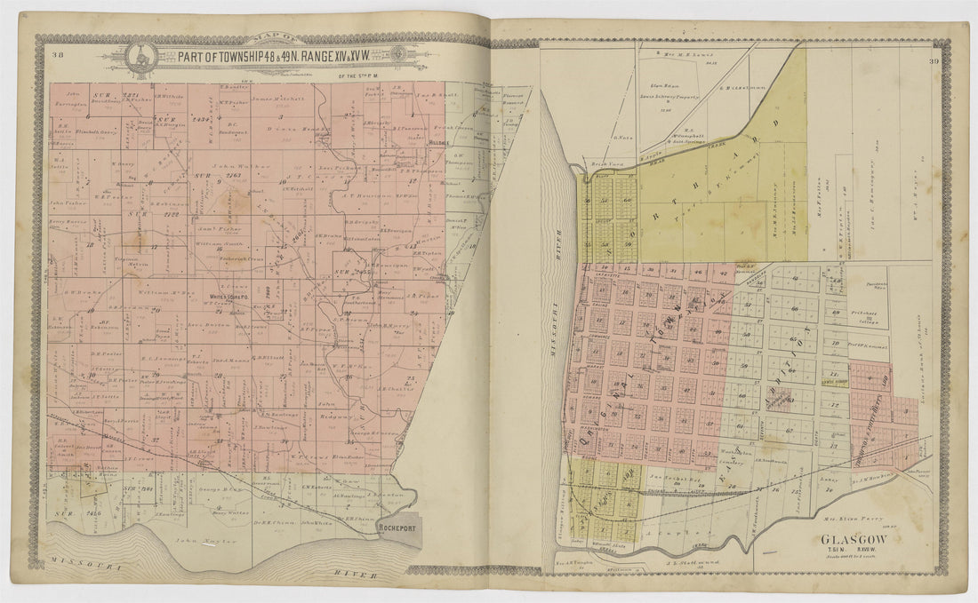 Image 14 of Standard Atlas of Howard County, Missouri from Standard Atlas of Howard County, Missouri : Including a Plat Book of the Villages, Cities and Townships of the County, Map of the State, United States and World, Patrons Directory, Reference B... by Relic Map Company