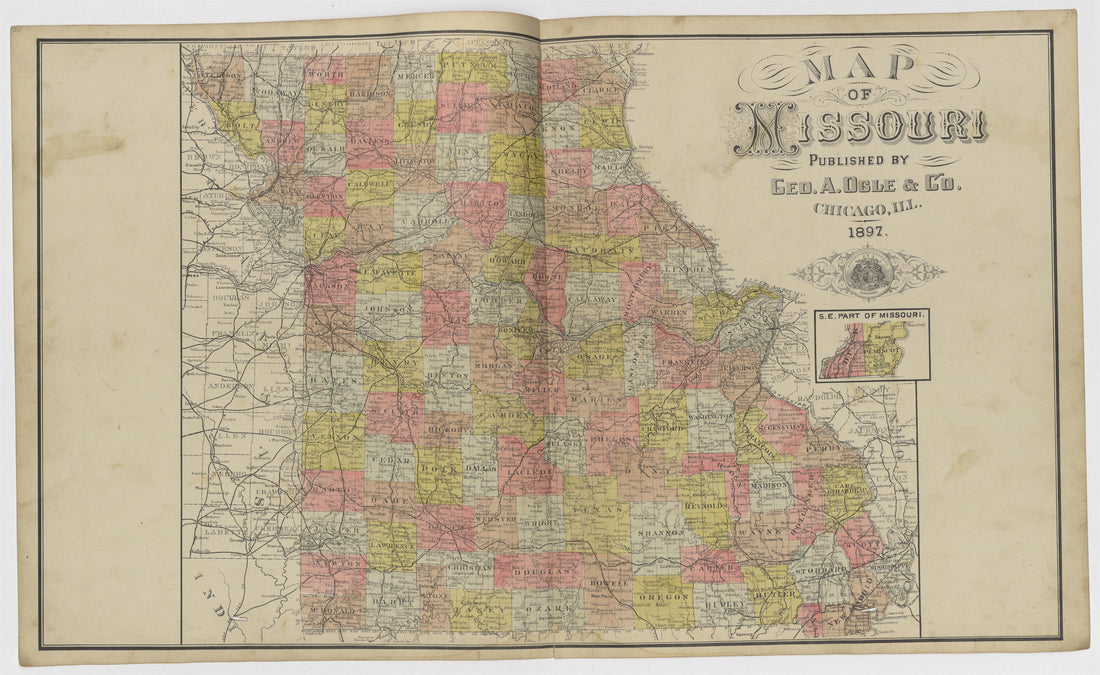 Image 19 of Standard Atlas of Howard County, Missouri from Standard Atlas of Howard County, Missouri : Including a Plat Book of the Villages, Cities and Townships of the County, Map of the State, United States and World, Patrons Directory, Reference B... by Relic Map Company
