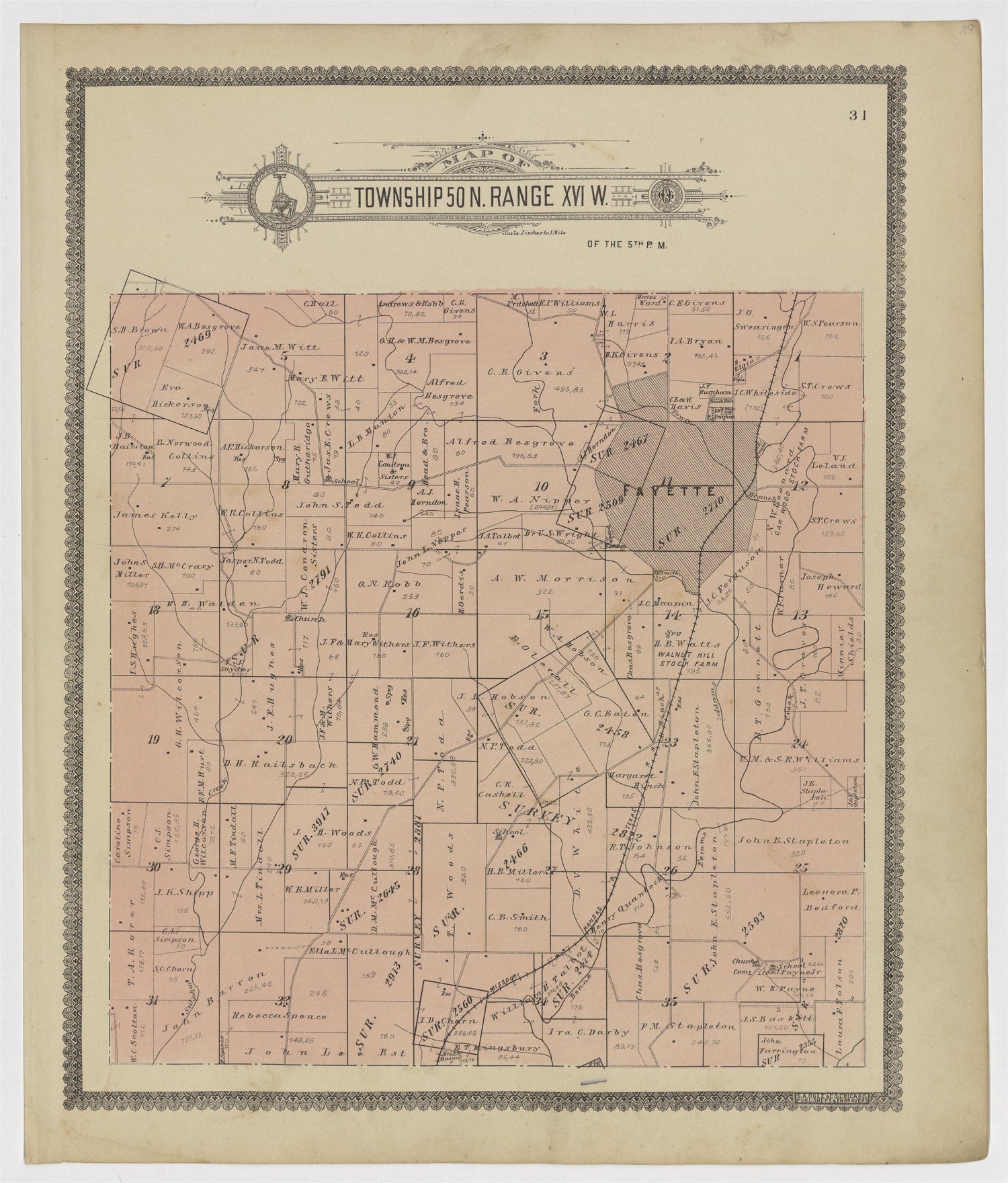 Image 12 of Standard Atlas of Howard County, Missouri from Standard Atlas of Howard County, Missouri : Including a Plat Book of the Villages, Cities and Townships of the County, Map of the State, United States and World, Patrons Directory, Reference B... by Relic Map Company