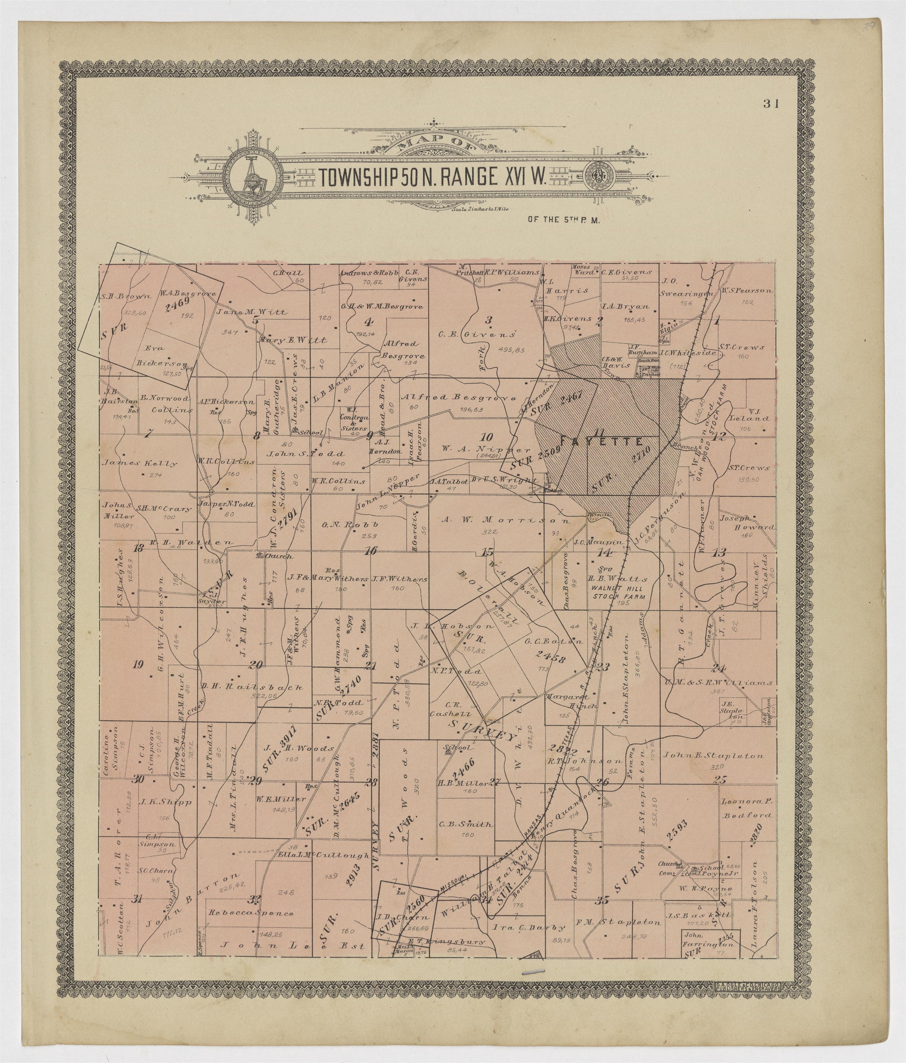 Image 12 of Standard Atlas of Howard County, Missouri from Standard Atlas of Howard County, Missouri : Including a Plat Book of the Villages, Cities and Townships of the County, Map of the State, United States and World, Patrons Directory, Reference B... by Relic Map Company