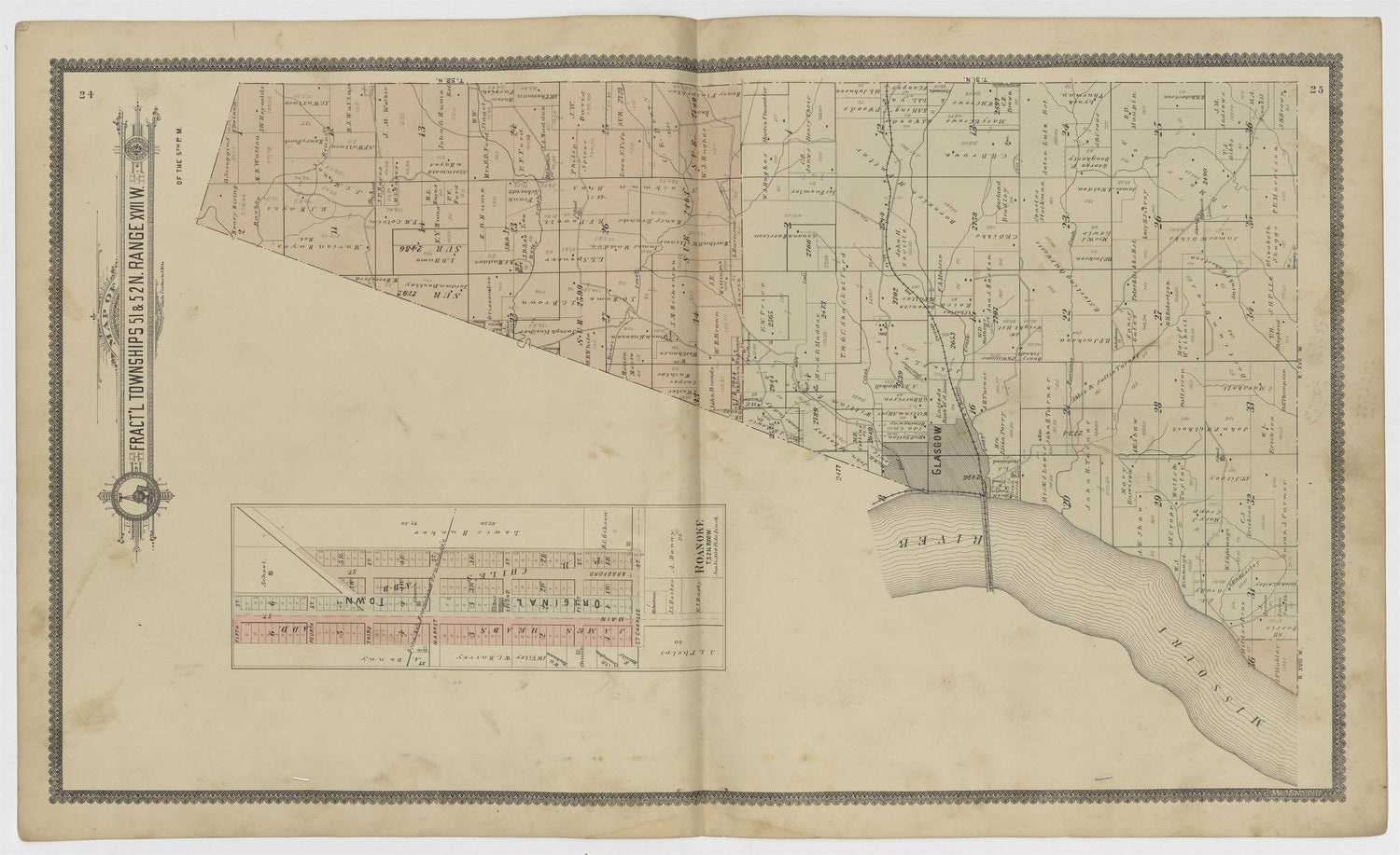 Image 10 of Standard Atlas of Howard County, Missouri from Standard Atlas of Howard County, Missouri : Including a Plat Book of the Villages, Cities and Townships of the County, Map of the State, United States and World, Patrons Directory, Reference B... by Relic Map Company
