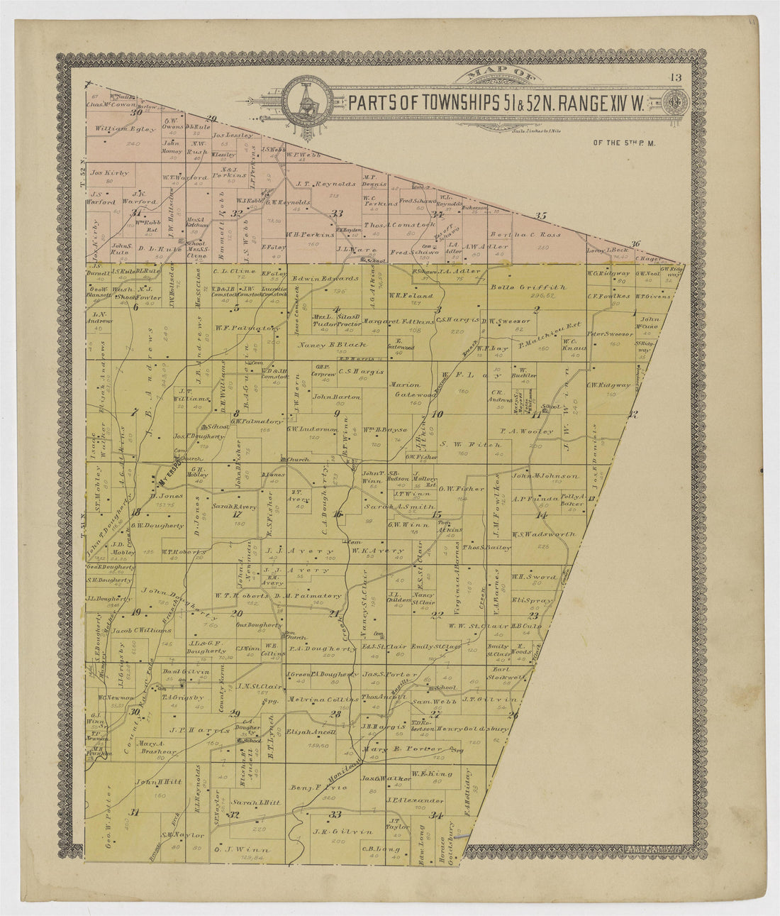 Image 7 of Standard Atlas of Howard County, Missouri from Standard Atlas of Howard County, Missouri : Including a Plat Book of the Villages, Cities and Townships of the County, Map of the State, United States and World, Patrons Directory, Reference Bu... by Relic Map Company