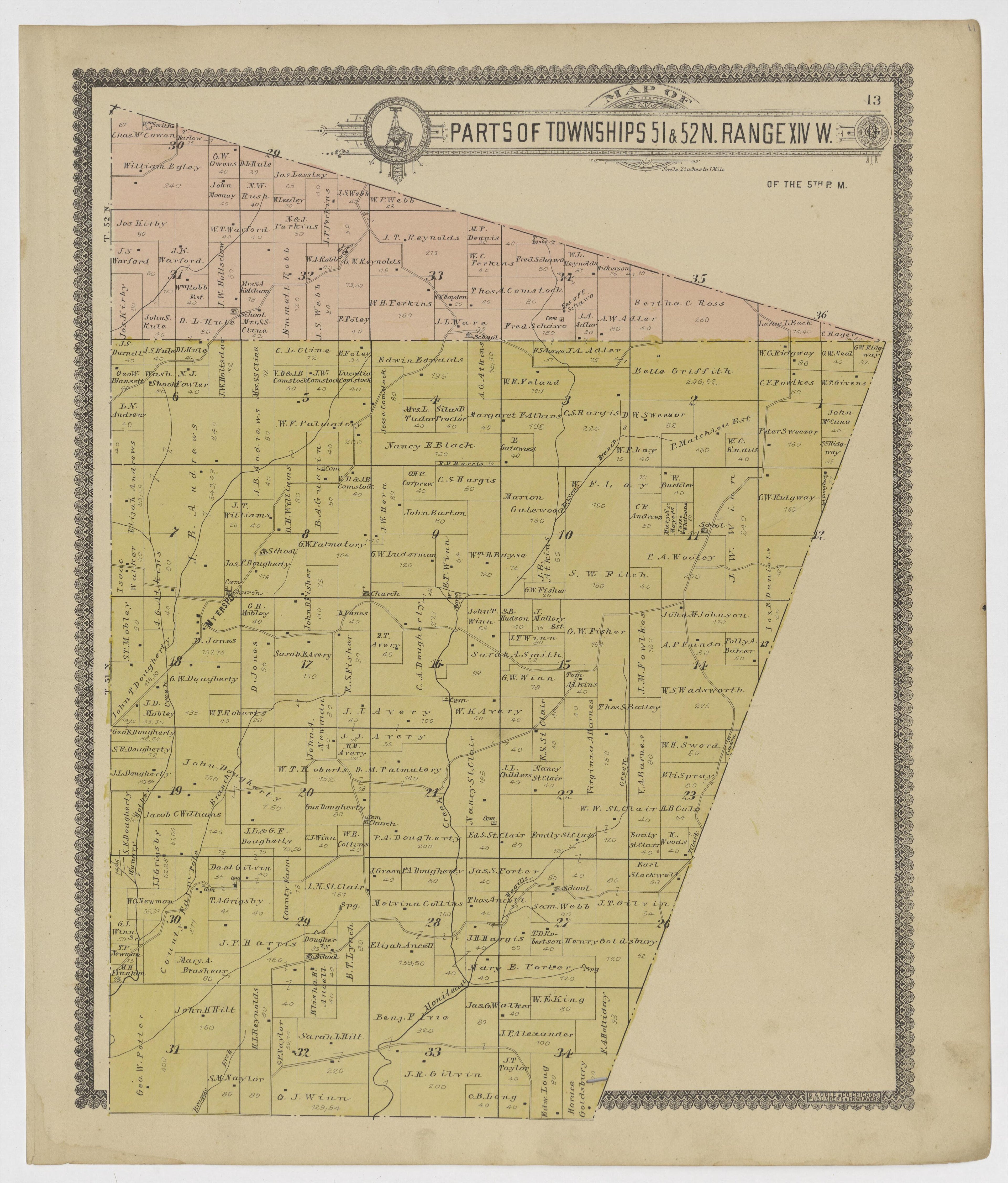 Image 7 of Standard Atlas of Howard County, Missouri from Standard Atlas of Howard County, Missouri : Including a Plat Book of the Villages, Cities and Townships of the County, Map of the State, United States and World, Patrons Directory, Reference Bu... by Relic Map Company