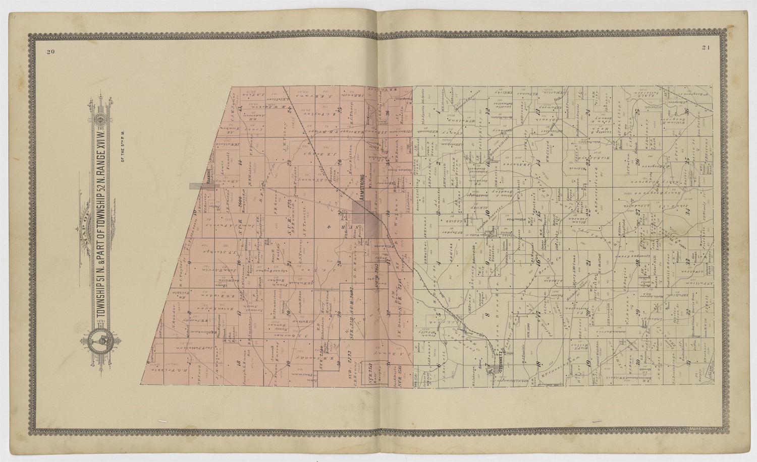 Image 9 of Standard Atlas of Howard County, Missouri from Standard Atlas of Howard County, Missouri : Including a Plat Book of the Villages, Cities and Townships of the County, Map of the State, United States and World, Patrons Directory, Reference Bu... by Relic Map Company