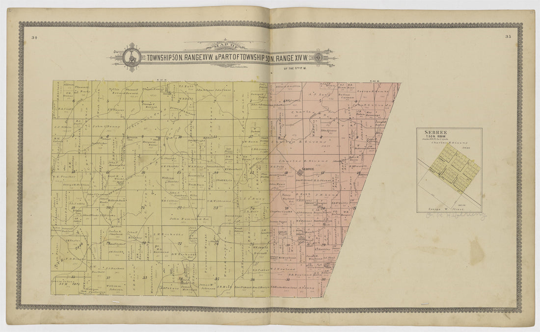 Image 13 of Standard Atlas of Howard County, Missouri from Standard Atlas of Howard County, Missouri : Including a Plat Book of the Villages, Cities and Townships of the County, Map of the State, United States and World, Patrons Directory, Reference B... by Relic Map Company