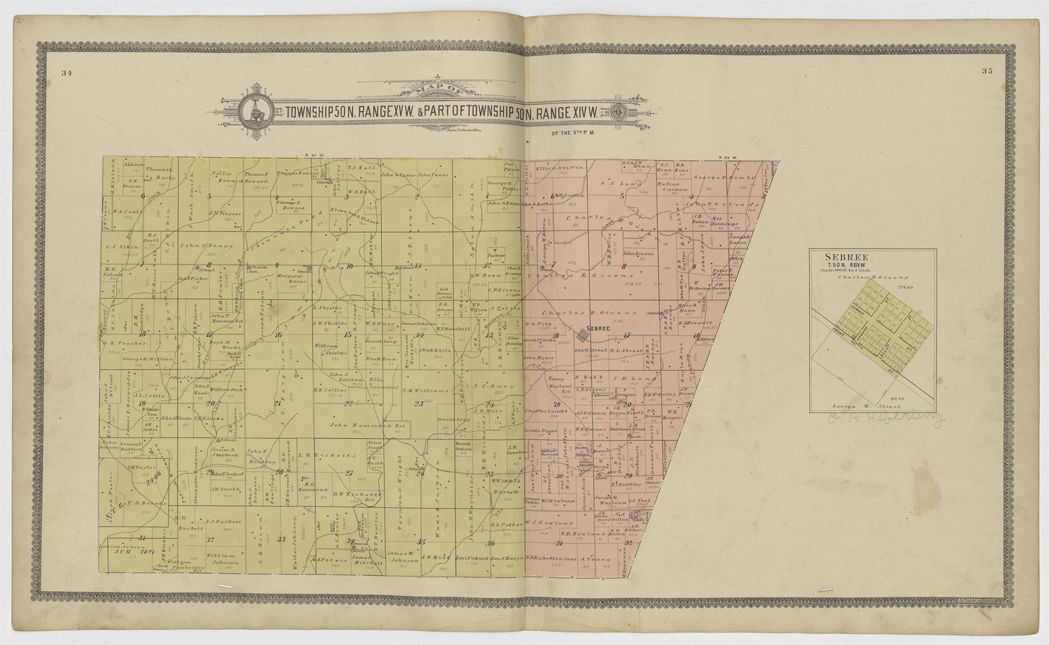 Image 13 of Standard Atlas of Howard County, Missouri from Standard Atlas of Howard County, Missouri : Including a Plat Book of the Villages, Cities and Townships of the County, Map of the State, United States and World, Patrons Directory, Reference B... by Relic Map Company