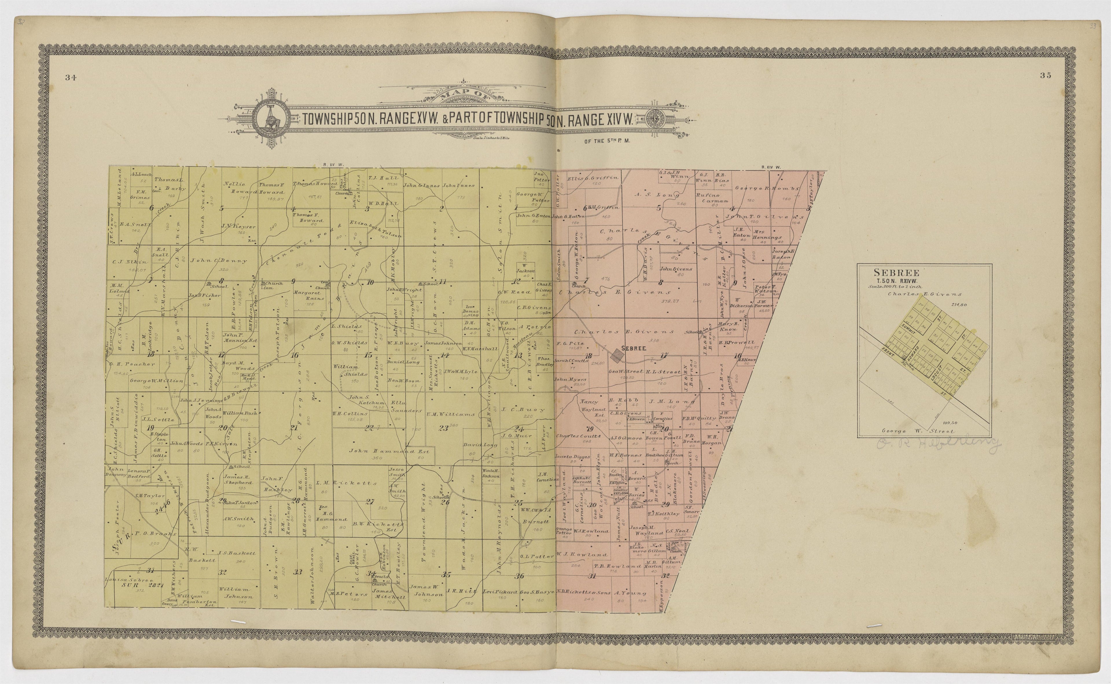 Image 13 of Standard Atlas of Howard County, Missouri from Standard Atlas of Howard County, Missouri : Including a Plat Book of the Villages, Cities and Townships of the County, Map of the State, United States and World, Patrons Directory, Reference B... by Relic Map Company