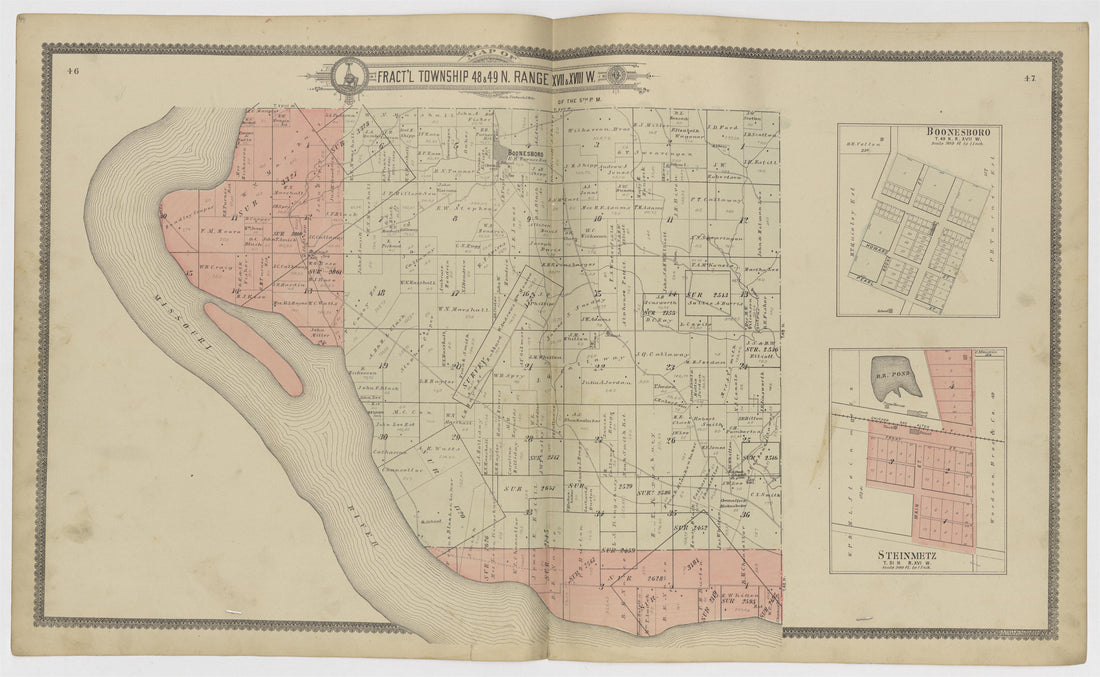 Image 16 of Standard Atlas of Howard County, Missouri from Standard Atlas of Howard County, Missouri : Including a Plat Book of the Villages, Cities and Townships of the County, Map of the State, United States and World, Patrons Directory, Reference B... by Relic Map Company