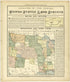 Analysis of the System of United States Land Surveys from Standard Atlas of Lyon County, Kansas : Including a Plat Book of the Villages, Cities and Townships of the County, Map of the State, United States and World : Patrons Directory, Reference … 1901 by Relic Map Company