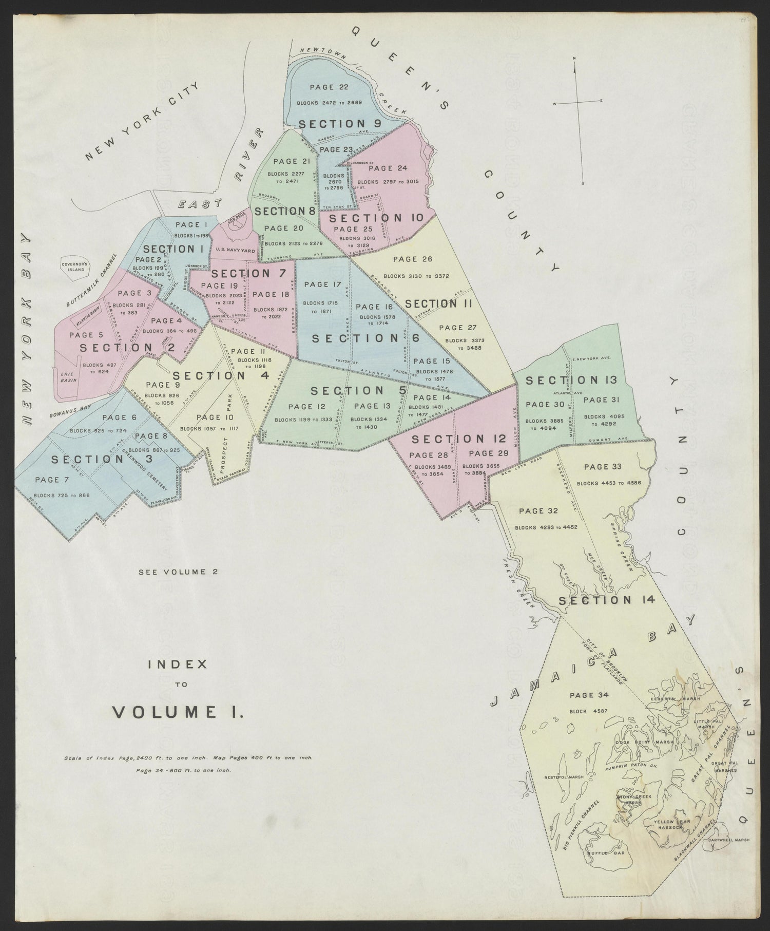 Image 2 of the Land Map of the County of Kings, State of New York from the Land Map of the County of Kings, State of New York : Volumes 1 &amp; 2 1894 by Relic Map Company