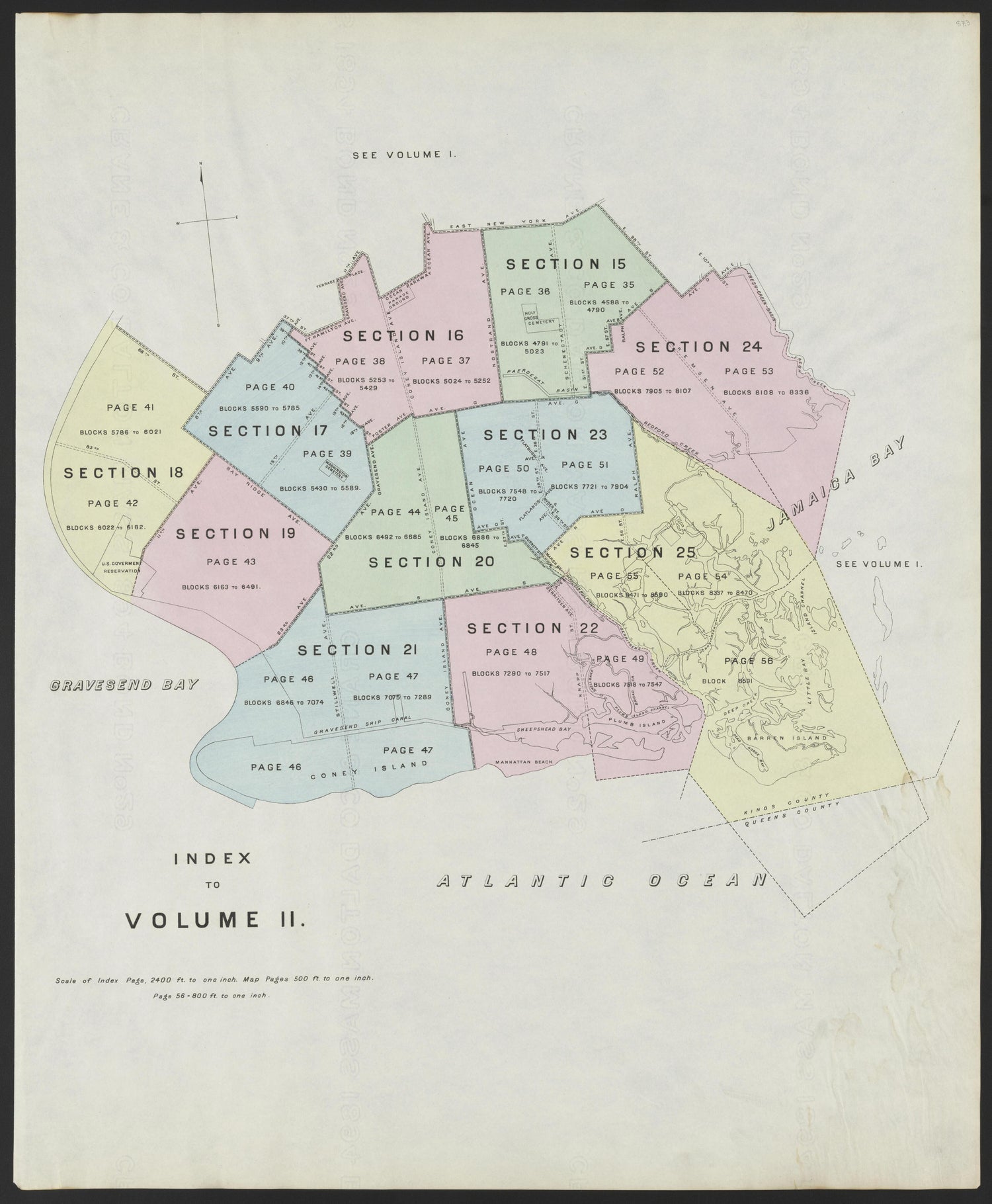 Image 3 of the Land Map of the County of Kings, State of New York from the Land Map of the County of Kings, State of New York : Volumes 1 &amp; 2 1894 by Relic Map Company