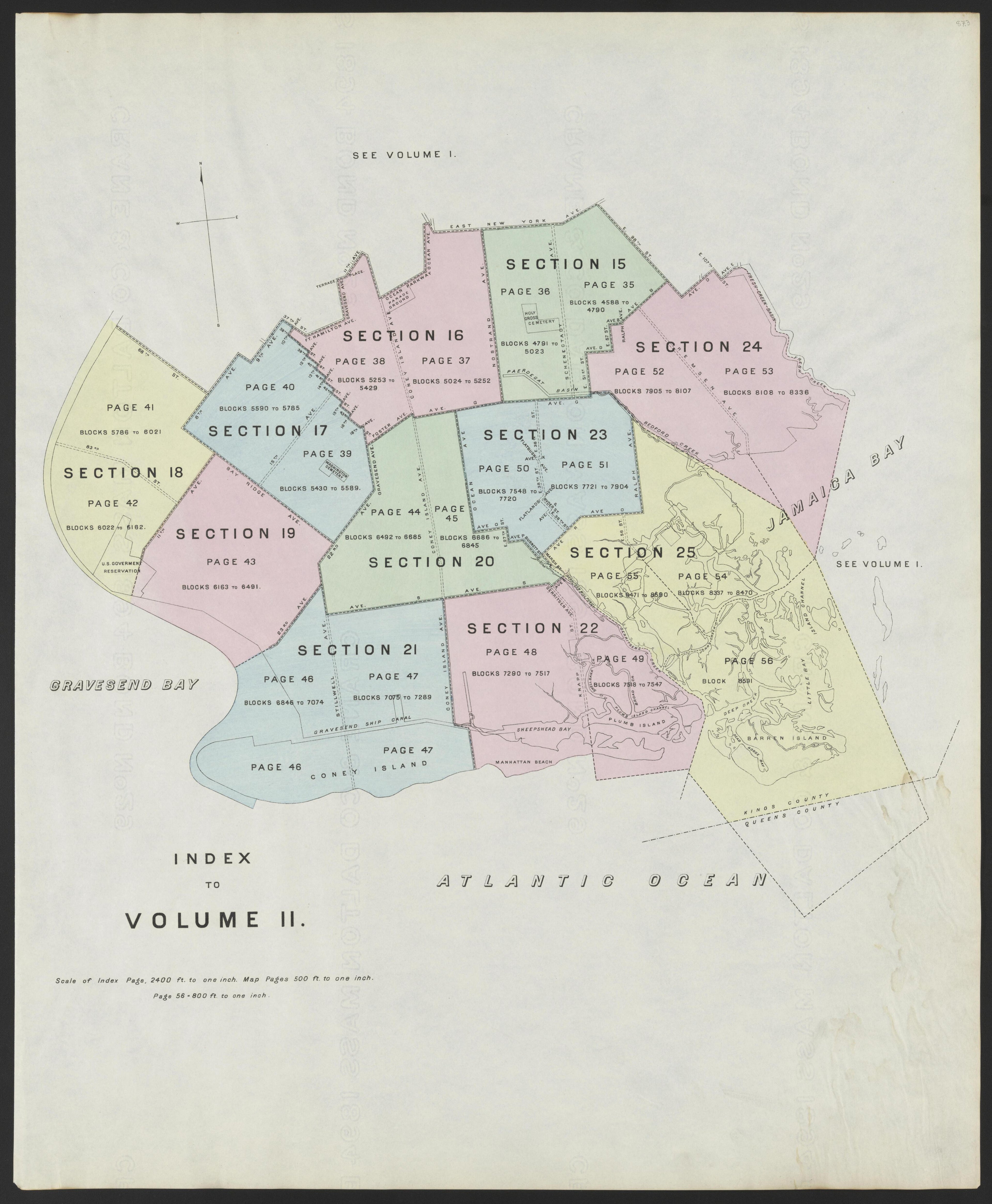 Image 3 of the Land Map of the County of Kings, State of New York from the Land Map of the County of Kings, State of New York : Volumes 1 &amp; 2 1894 by Relic Map Company