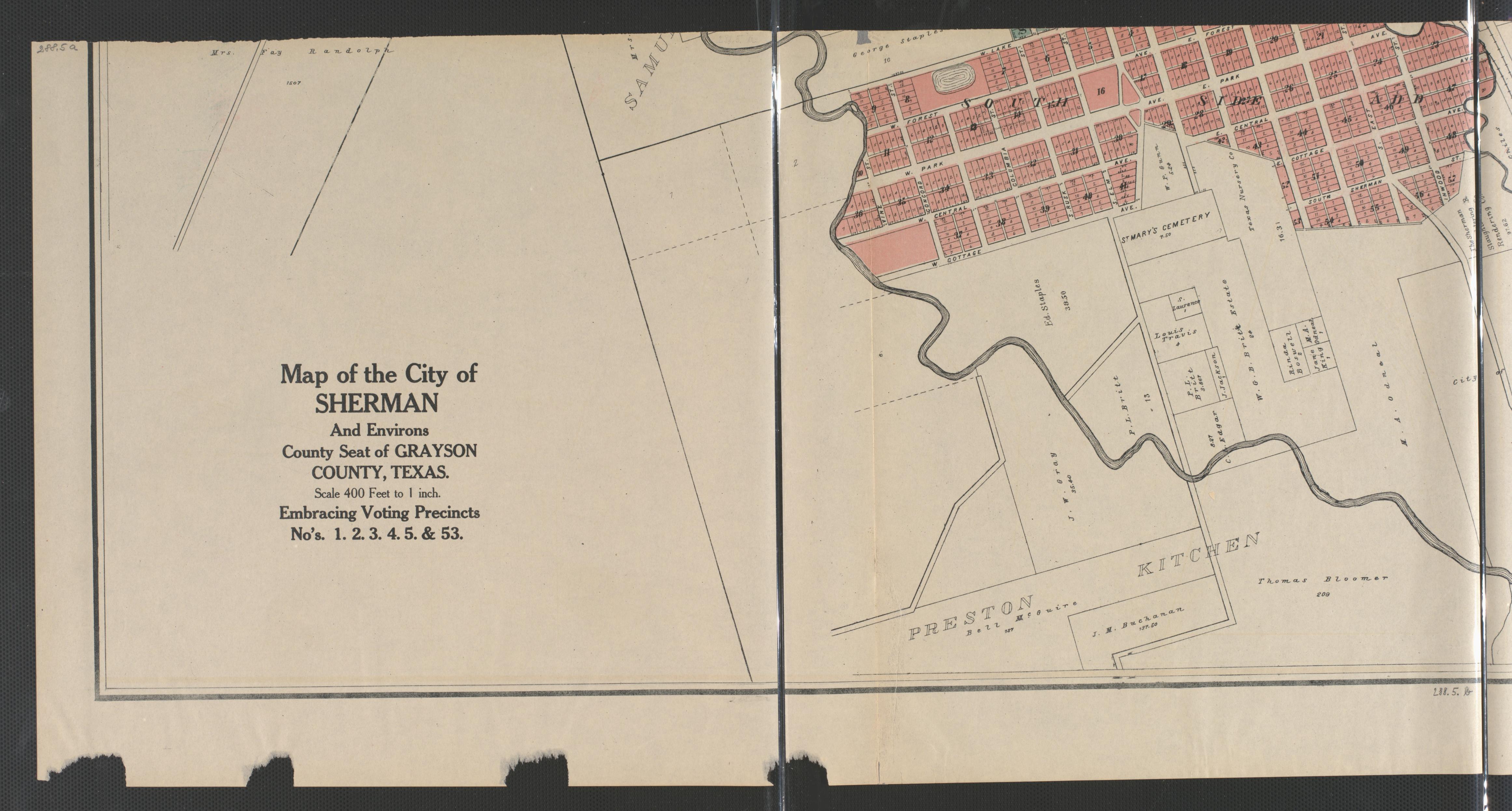 This old map of Grayson County, Texas,  was created by Jackson Map Company in 1908