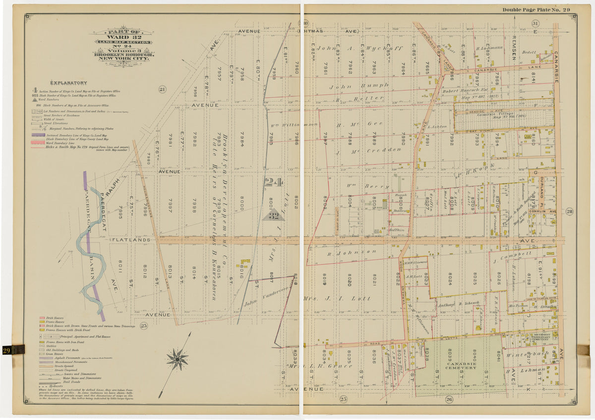 Image 62 of Atlas of the Brooklyn Borough of the City of New York : Originally Kings County, Complete In Three Volumes : Based Upon Official Maps and Plans On File In the Various City Offices In the Municipal Building and Registers Office (Hall of Rec... by Relic Map Company