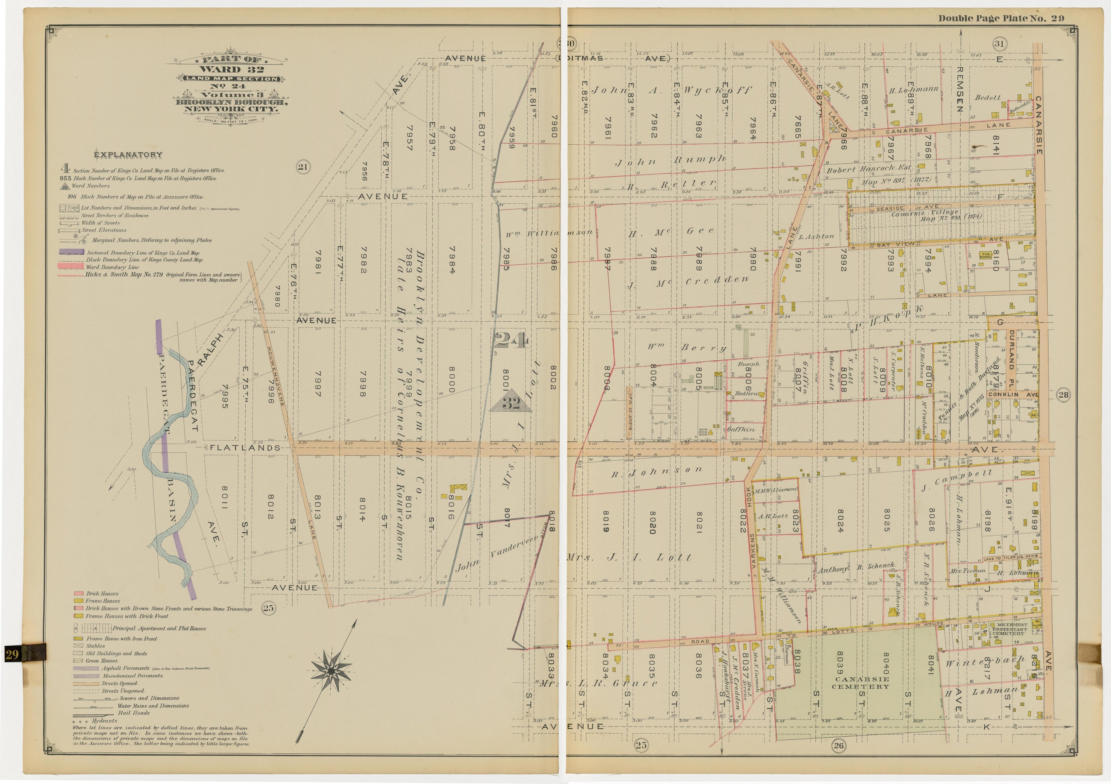 Image 62 of Atlas of the Brooklyn Borough of the City of New York : Originally Kings County, Complete In Three Volumes : Based Upon Official Maps and Plans On File In the Various City Offices In the Municipal Building and Registers Office (Hall of Rec... by Relic Map Company
