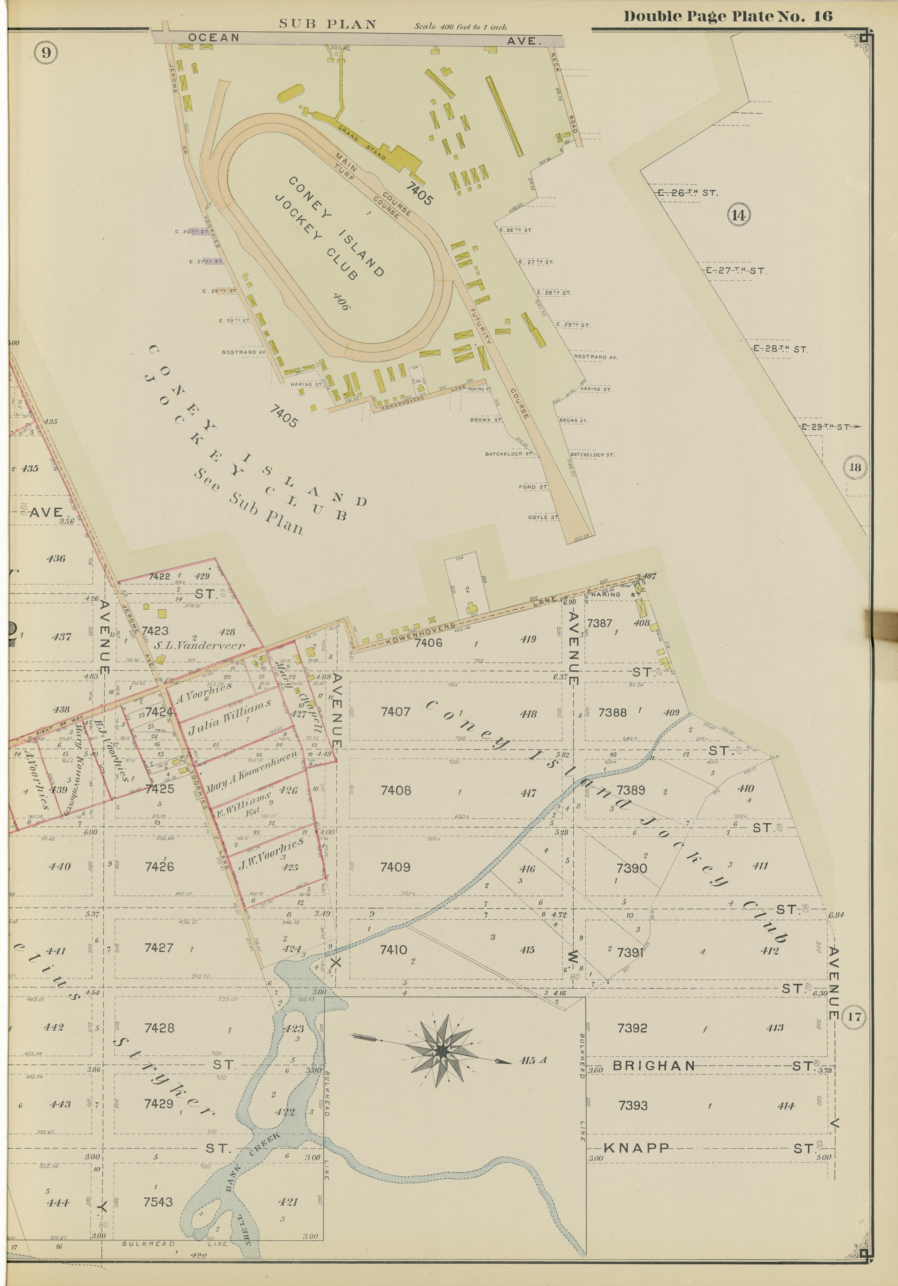 Image 37 of Atlas of the Brooklyn Borough of the City of New York : Originally Kings County, Complete In Three Volumes : Based Upon Official Maps and Plans On File In the Various City Offices In the Municipal Building and Registers Office (Hall of Rec... by Relic Map Company