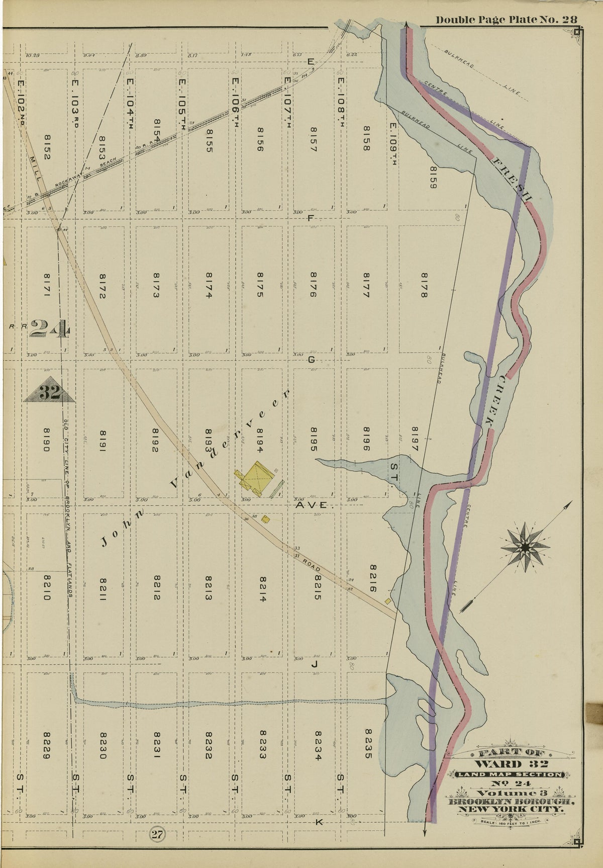 Image 61 of Atlas of the Brooklyn Borough of the City of New York : Originally Kings County, Complete In Three Volumes : Based Upon Official Maps and Plans On File In the Various City Offices In the Municipal Building and Registers Office (Hall of Rec... by Relic Map Company