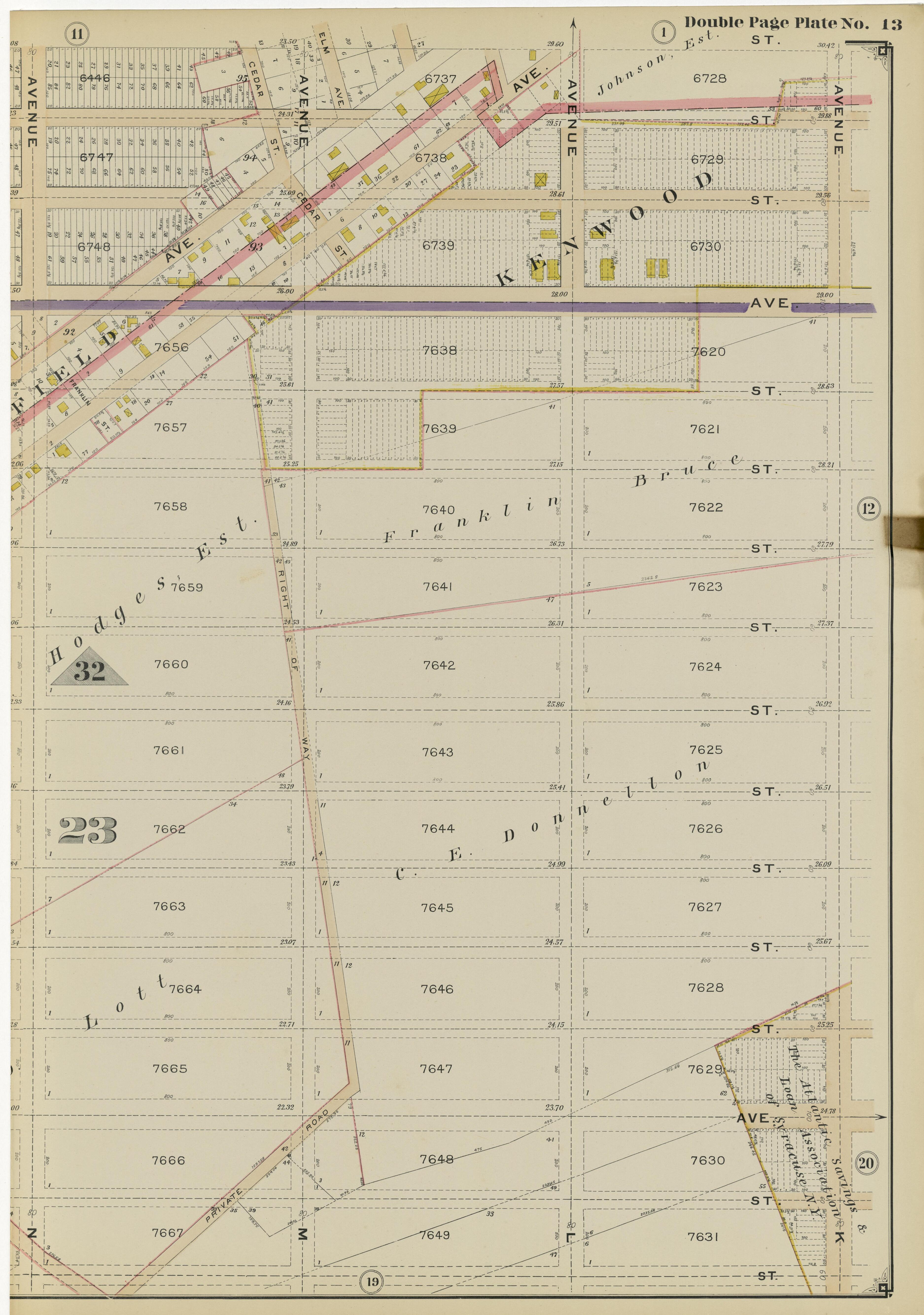 Image 31 of Atlas of the Brooklyn Borough of the City of New York : Originally Kings County, Complete In Three Volumes : Based Upon Official Maps and Plans On File In the Various City Offices In the Municipal Building and Registers Office (Hall of Rec... by Relic Map Company