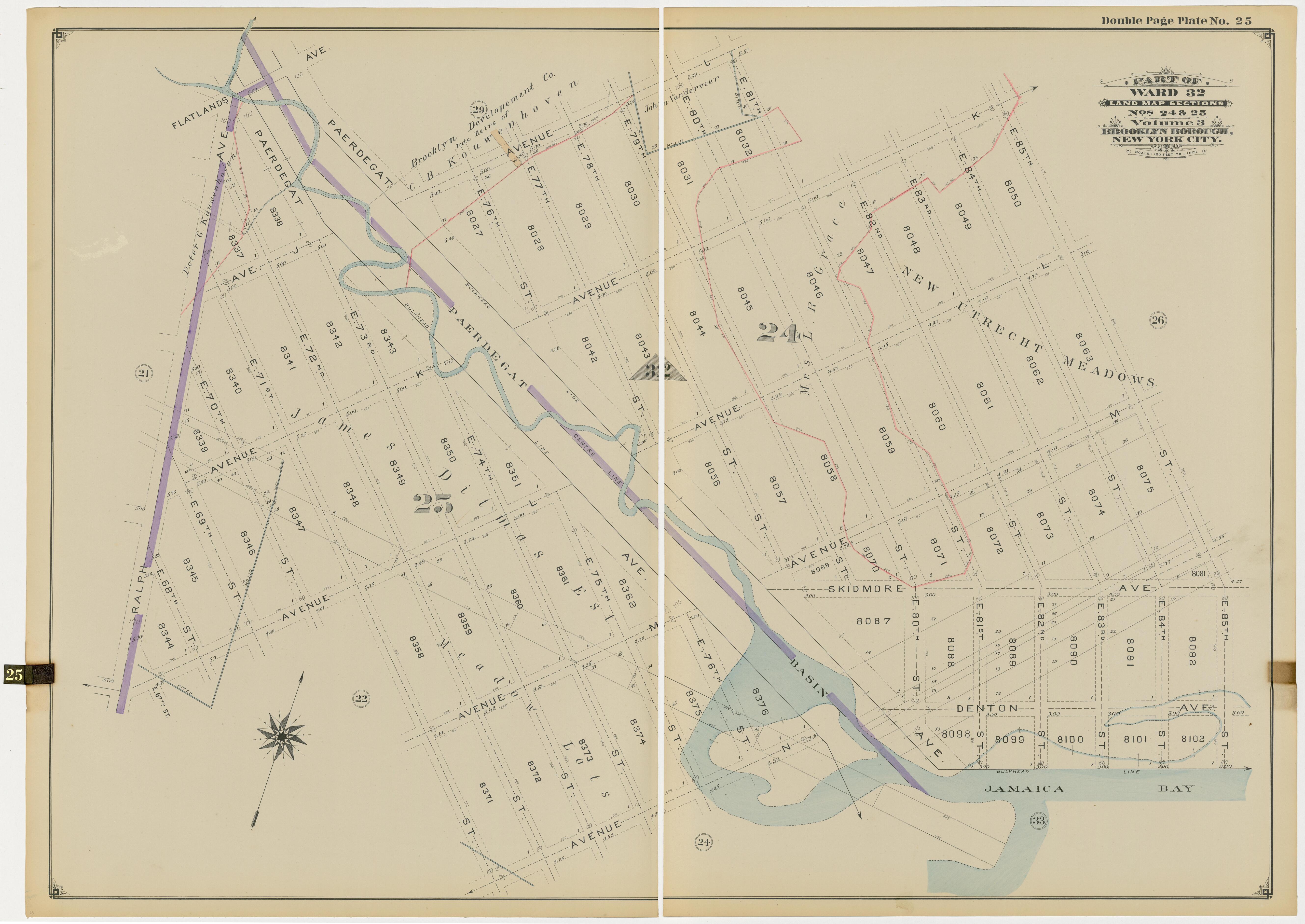 Image 54 of Atlas of the Brooklyn Borough of the City of New York : Originally Kings County, Complete In Three Volumes : Based Upon Official Maps and Plans On File In the Various City Offices In the Municipal Building and Registers Office (Hall of Rec... by Relic Map Company