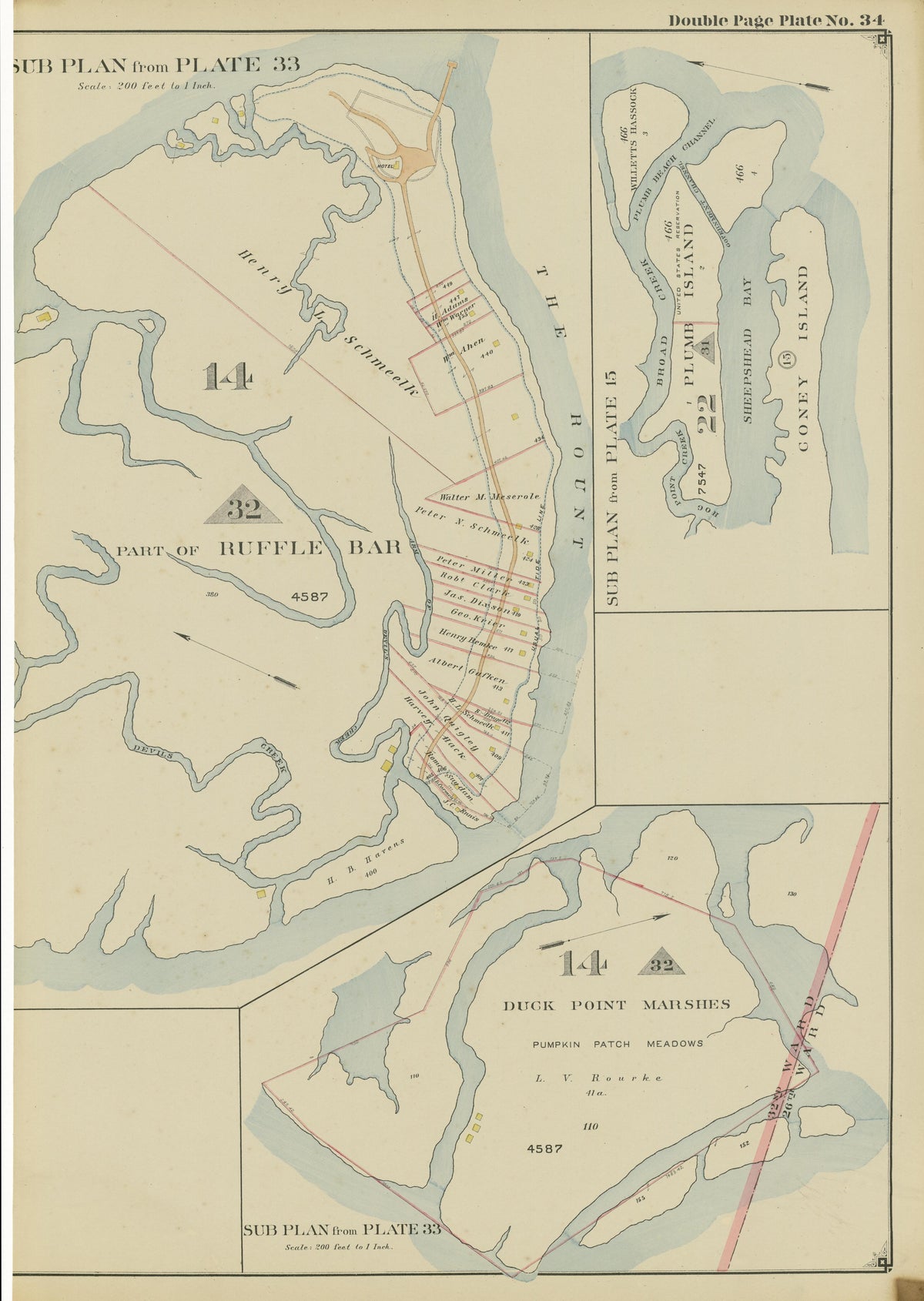 Image 73 of Atlas of the Brooklyn Borough of the City of New York : Originally Kings County, Complete In Three Volumes : Based Upon Official Maps and Plans On File In the Various City Offices In the Municipal Building and Registers Office (Hall of Rec... by Relic Map Company