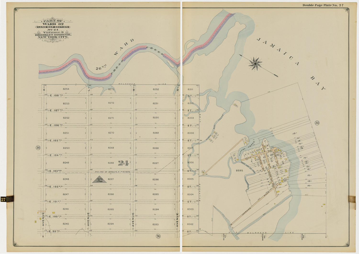 Image 58 of Atlas of the Brooklyn Borough of the City of New York : Originally Kings County, Complete In Three Volumes : Based Upon Official Maps and Plans On File In the Various City Offices In the Municipal Building and Registers Office (Hall of Rec... by Relic Map Company