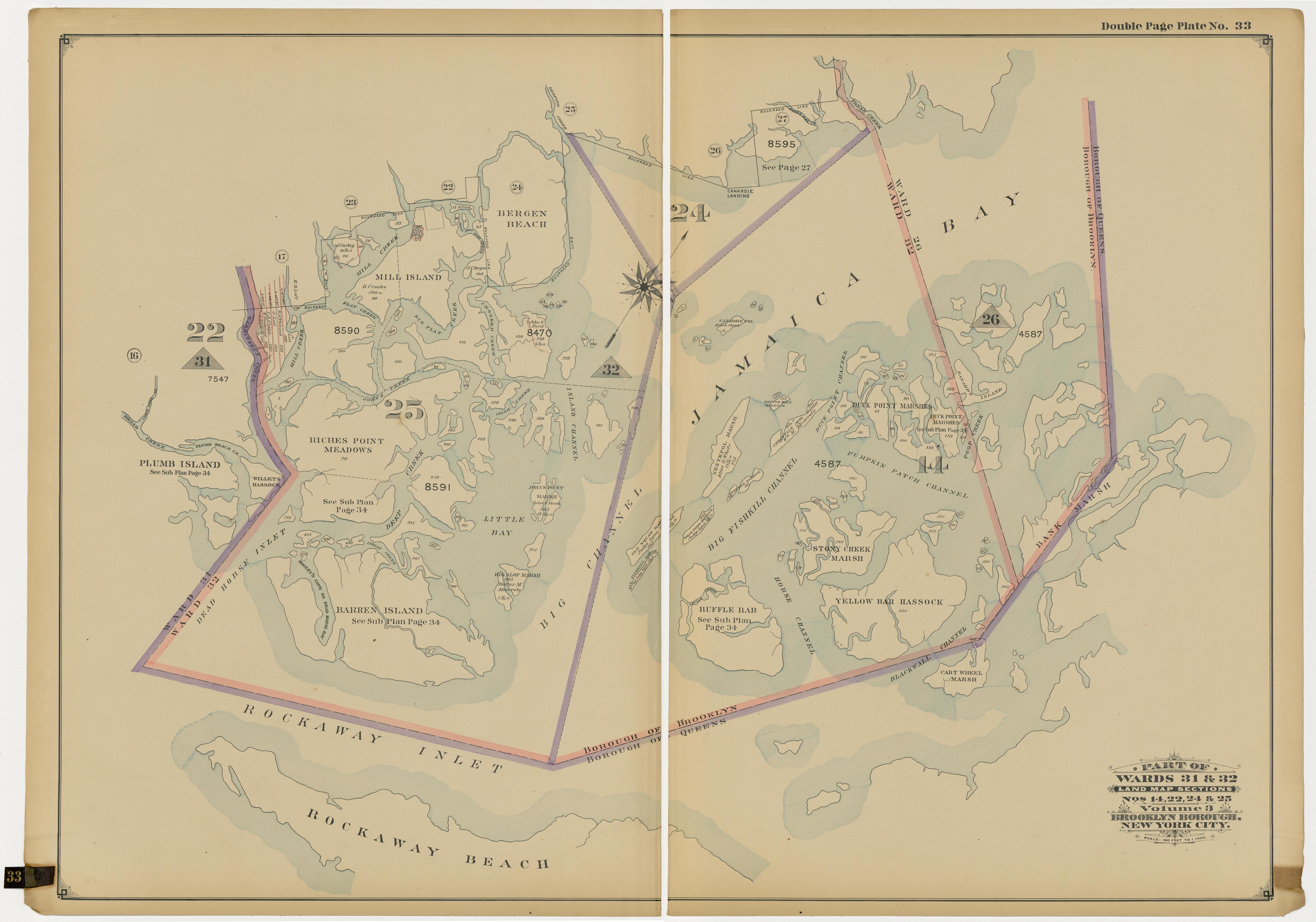 Image 70 of Atlas of the Brooklyn Borough of the City of New York : Originally Kings County, Complete In Three Volumes : Based Upon Official Maps and Plans On File In the Various City Offices In the Municipal Building and Registers Office (Hall of Rec... by Relic Map Company