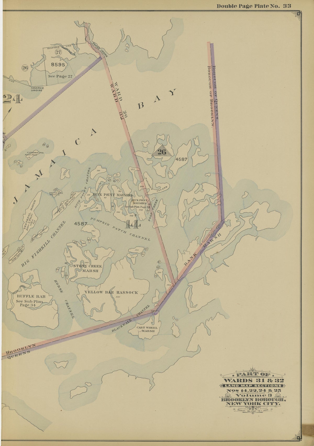 Image 71 of Atlas of the Brooklyn Borough of the City of New York : Originally Kings County, Complete In Three Volumes : Based Upon Official Maps and Plans On File In the Various City Offices In the Municipal Building and Registers Office (Hall of Rec... by Relic Map Company