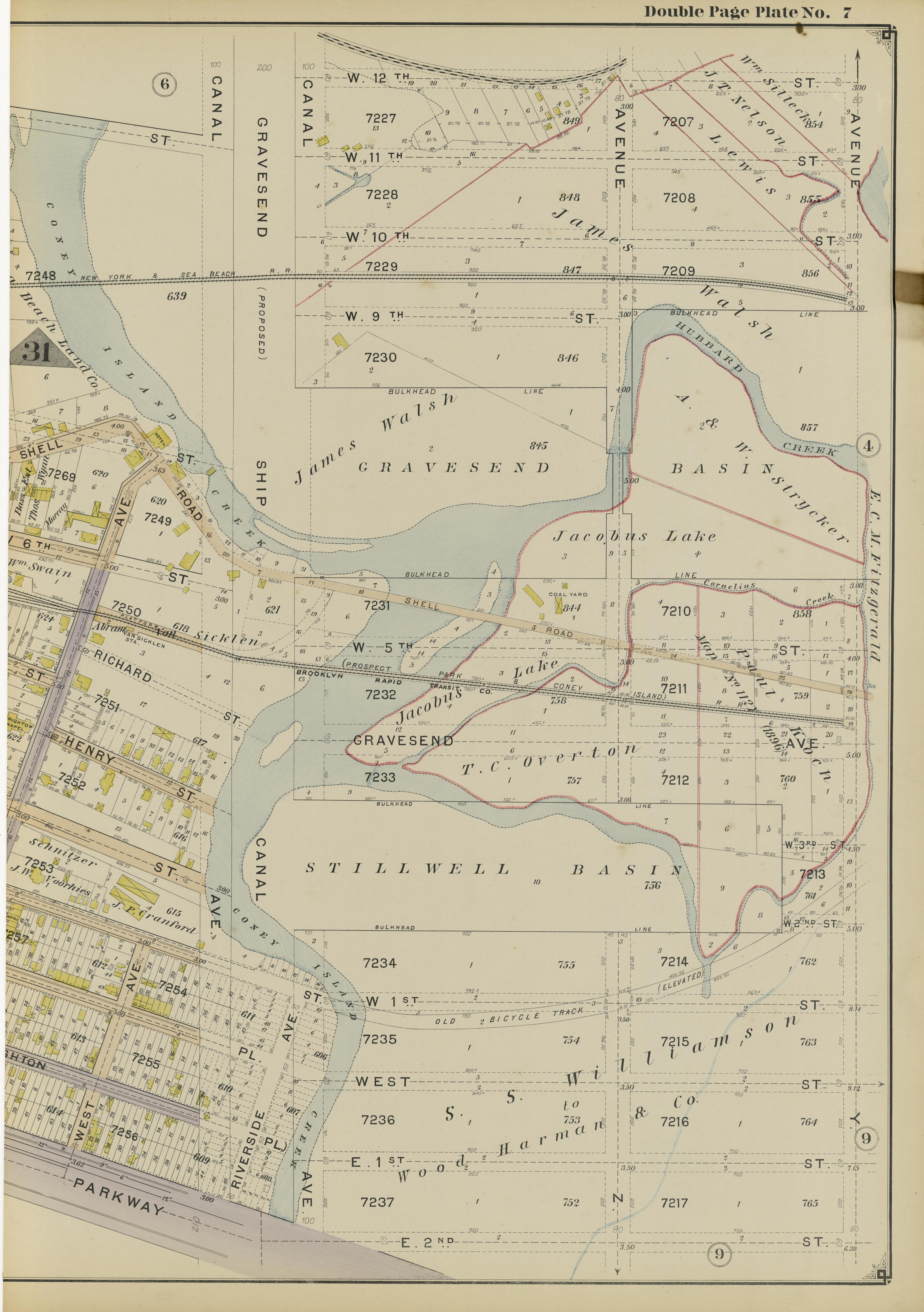 Image 19 of Atlas of the Brooklyn Borough of the City of New York : Originally Kings County, Complete In Three Volumes : Based Upon Official Maps and Plans On File In the Various City Offices In the Municipal Building and Registers Office (Hall of Rec... by Relic Map Company