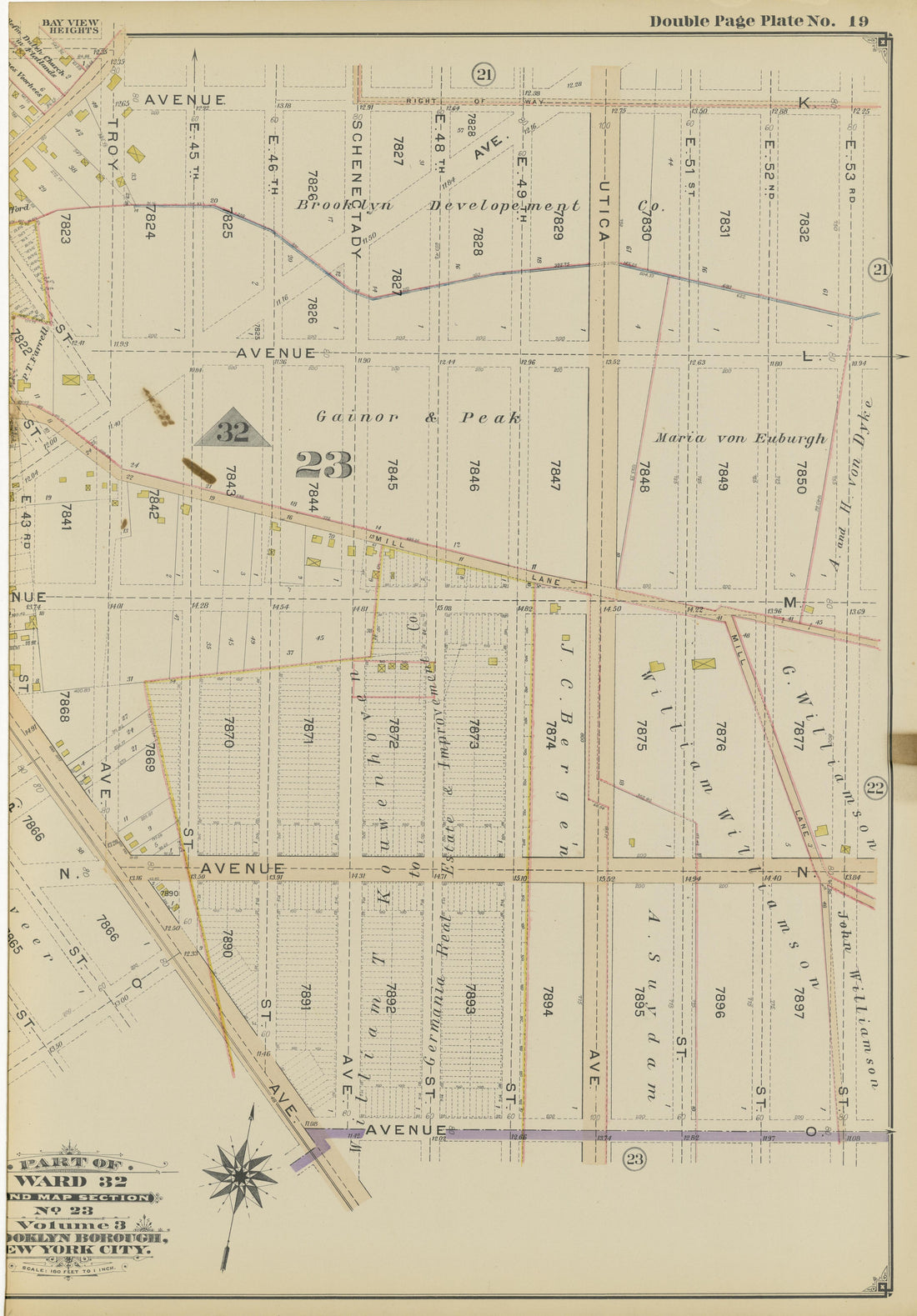 This old map of Brooklyn, New York, New York (State),  was created by Balliet &amp; Volk|Hyde &amp; Company|Ullitz, Hugo in 1899