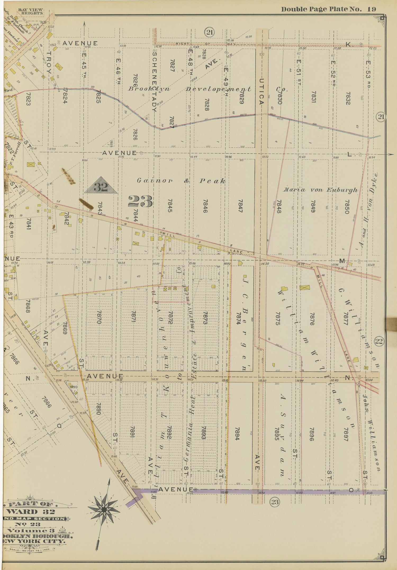 This old map of Brooklyn, New York, New York (State),  was created by Balliet &amp; Volk|Hyde &amp; Company|Ullitz, Hugo in 1899