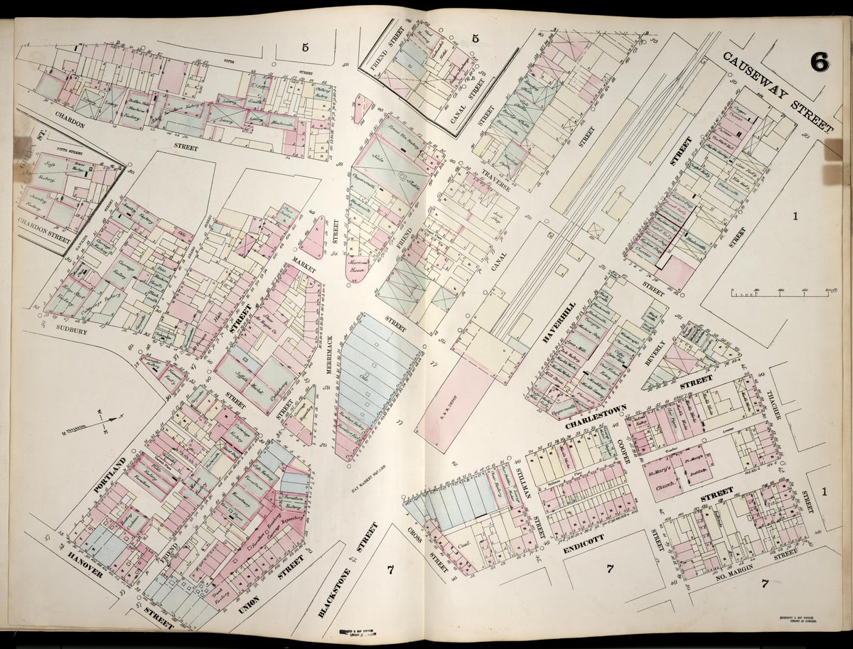 Image 7 of Boston from Insurance Map of Boston. Volume 1 1867 by Relic Map Company
