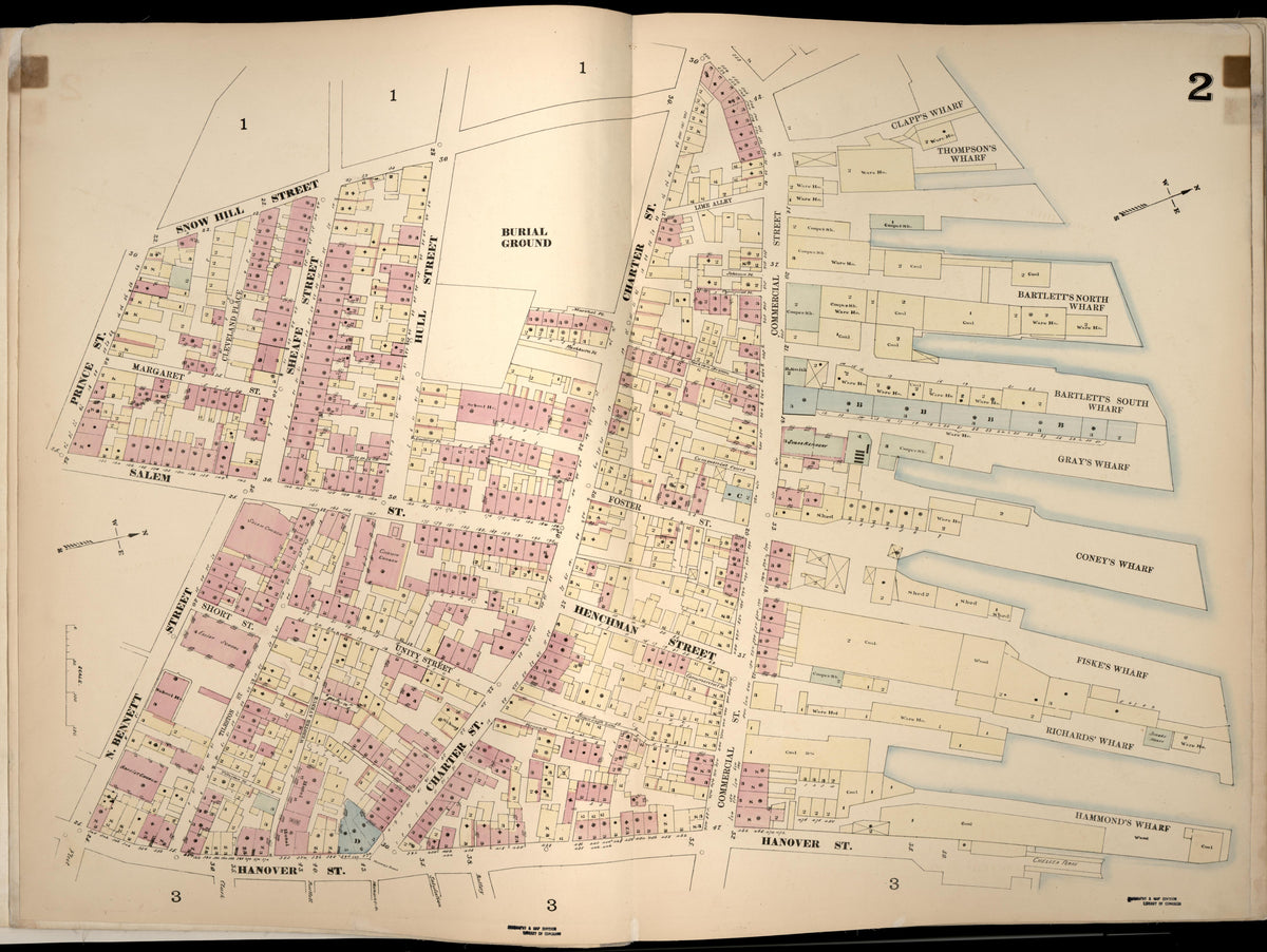 Image 3 of Boston from Insurance Map of Boston. Volume 1 1867 by Relic Map Company