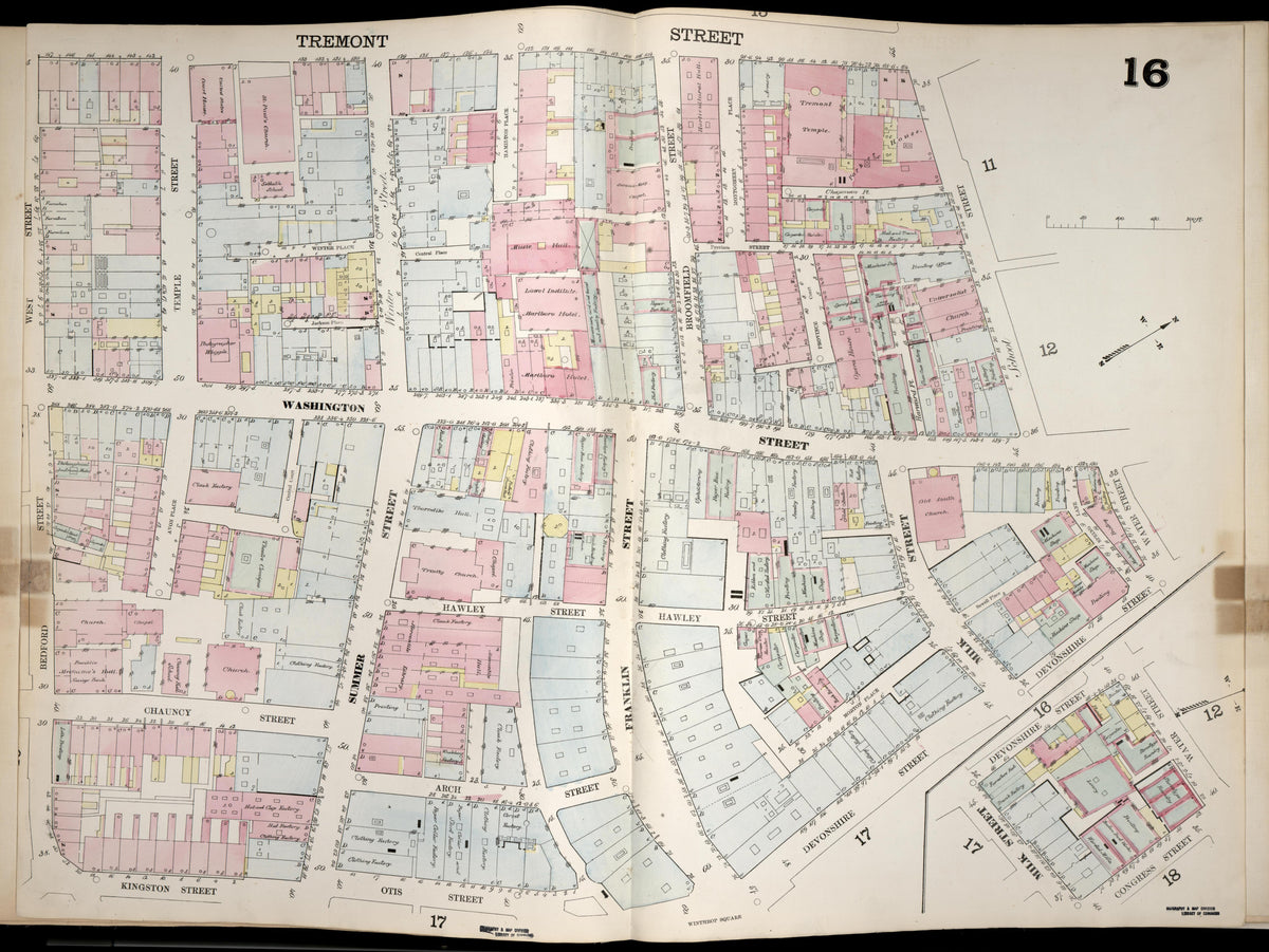 Image 17 of Boston from Insurance Map of Boston. Volume 1 1867 by Relic Map Company
