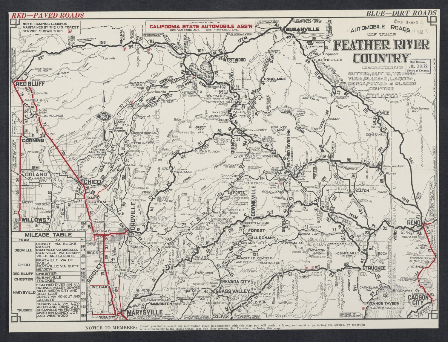 CA Drawer 99, Folder 11, Item 01 from Maps of California--regions E-H 1800 by Relic Map Company