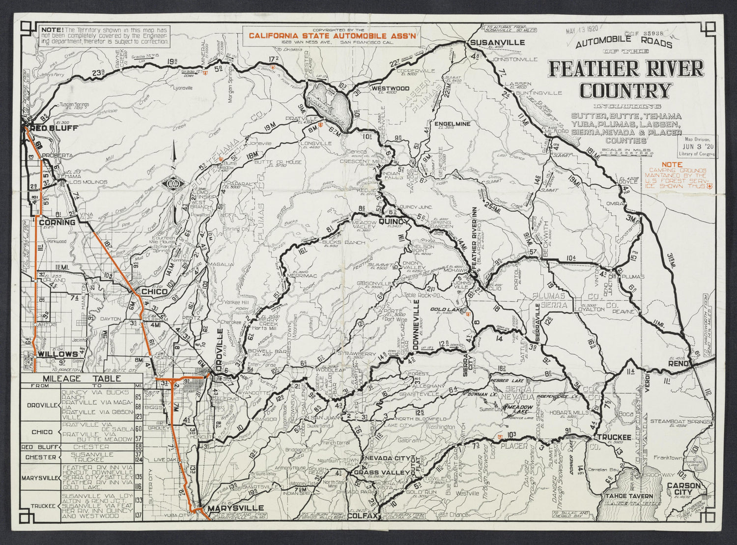 CA Drawer 99, Folder 10a, Item 01 from Maps of California--regions E-H 1800 by Relic Map Company