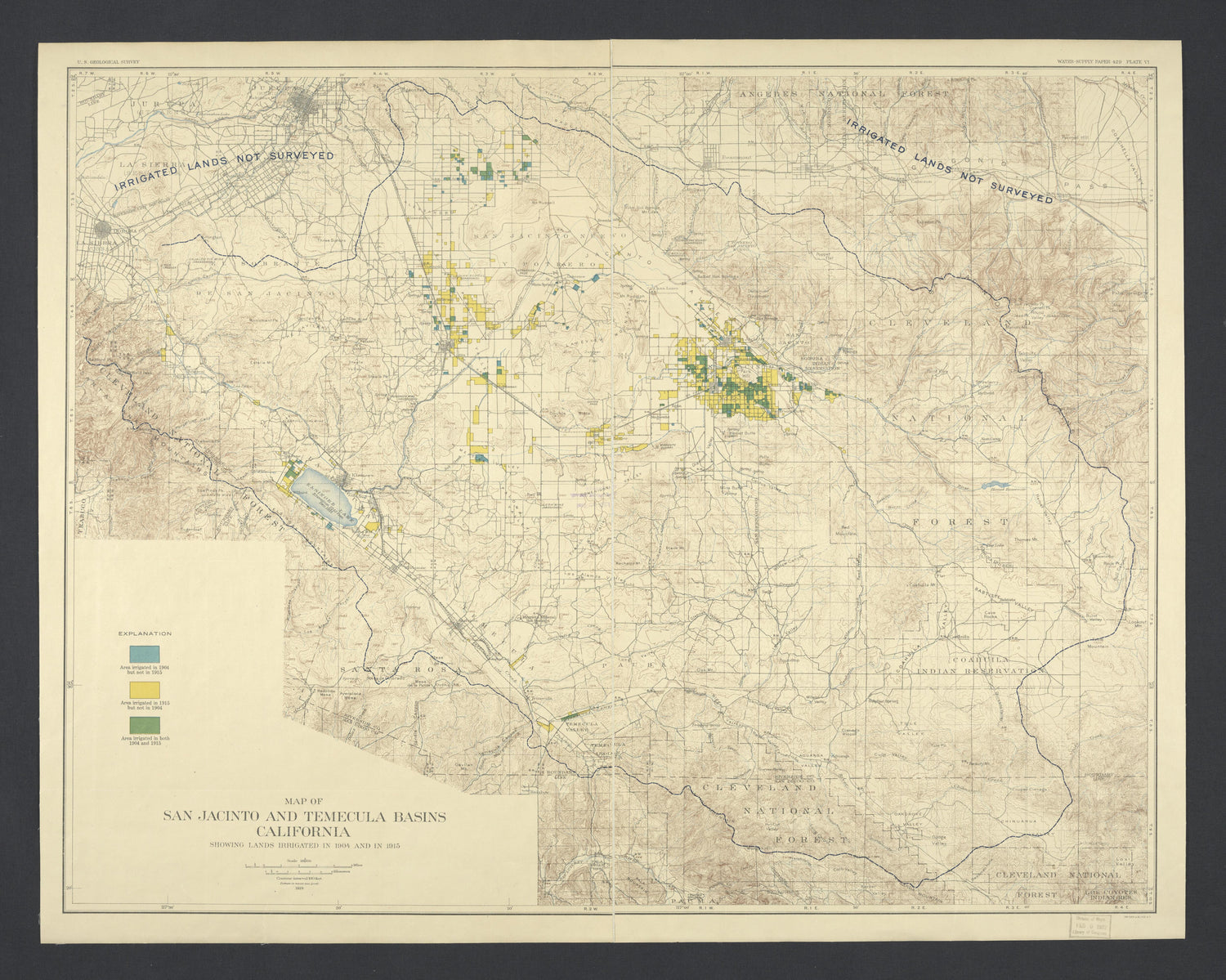 CA Drawer 115, Folder 01, Item 01 from Maps of California--regions San Jacinto-San M 1800 by Relic Map Company