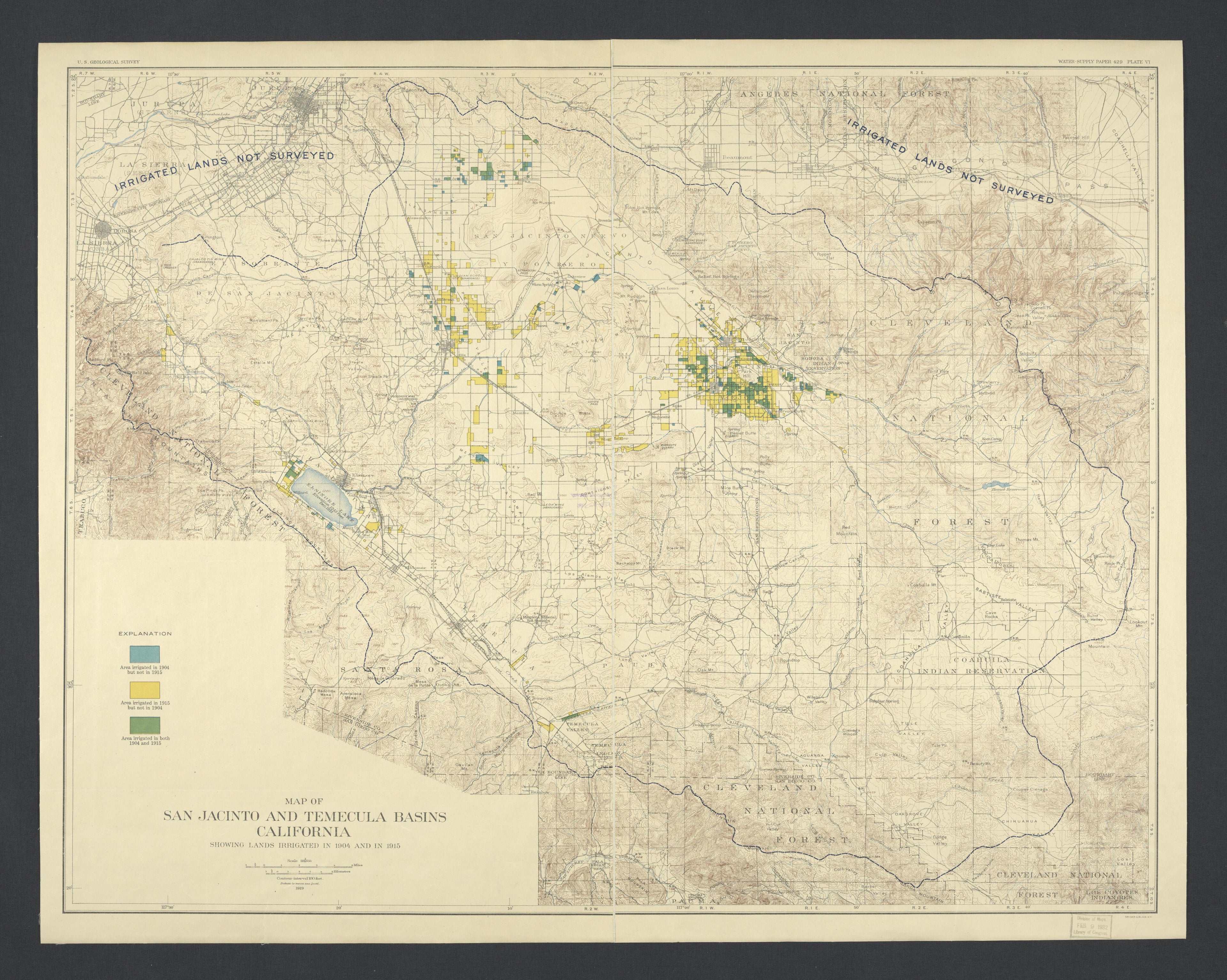 CA Drawer 115, Folder 01, Item 01 from Maps of California--regions San Jacinto-San M 1800 by Relic Map Company