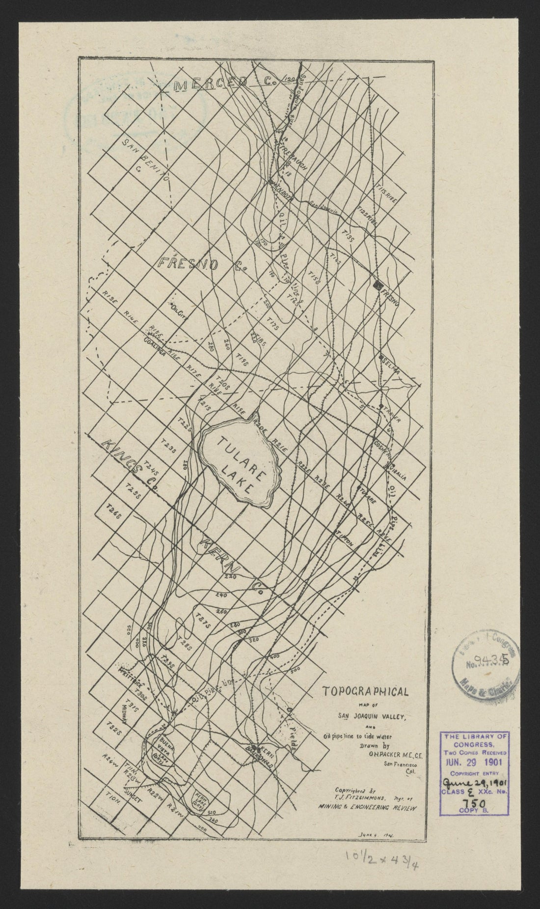 CA Drawer 115, Folder 14, Item 01 from Maps of California--regions San Jacinto-San M 1800 by Relic Map Company