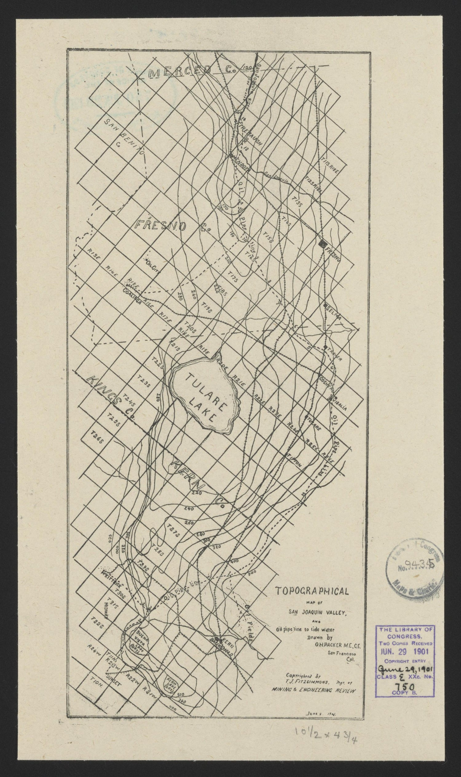 CA Drawer 115, Folder 14, Item 01 from Maps of California--regions San Jacinto-San M 1800 by Relic Map Company