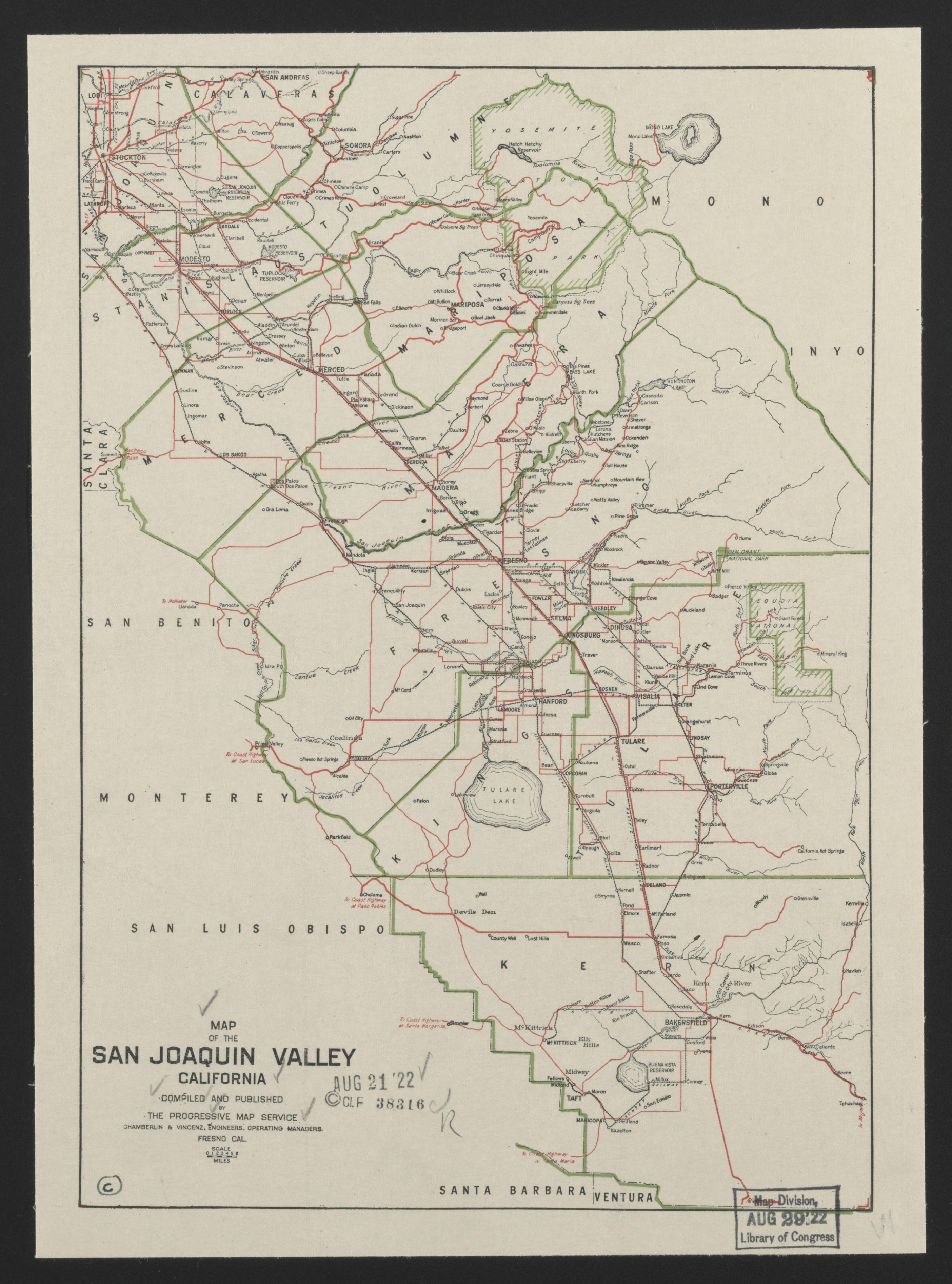 CA Drawer 115, Folder 18, Item 01 from Maps of California--regions San Jacinto-San M 1800 by Relic Map Company