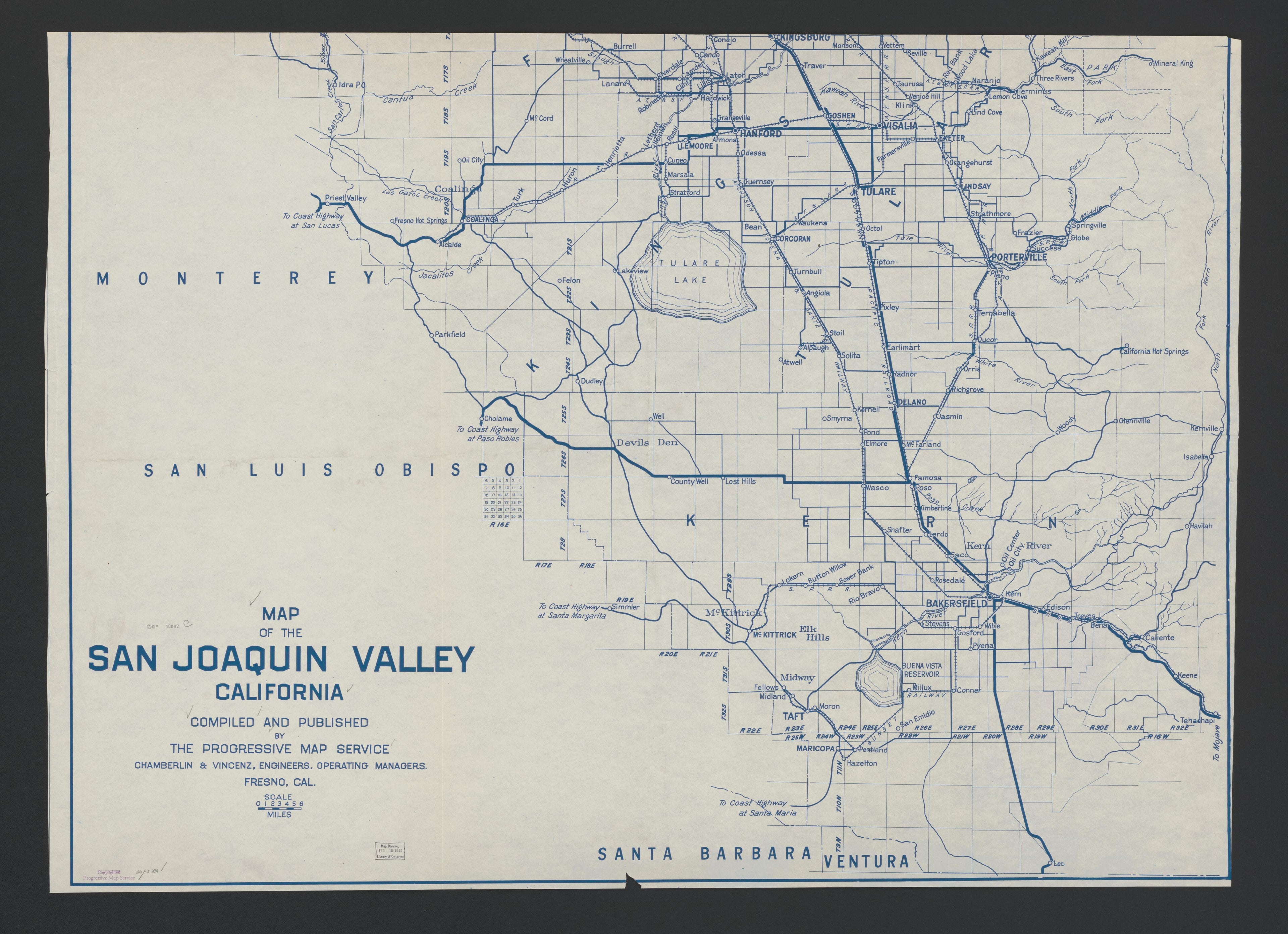 CA Drawer 115, Folder 19, Item 01 from Maps of California--regions San Jacinto-San M 1800 by Relic Map Company