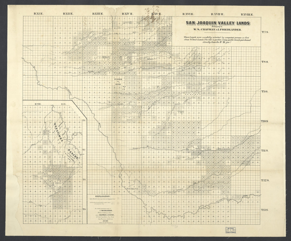 CA Drawer 115, Folder 11, Item 01 from Maps of California--regions San Jacinto-San M 1800 by Relic Map Company