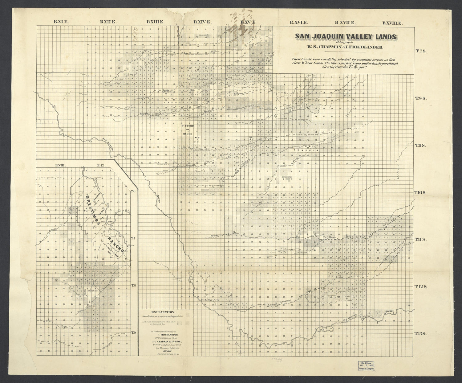 CA Drawer 115, Folder 11, Item 01 from Maps of California--regions San Jacinto-San M 1800 by Relic Map Company