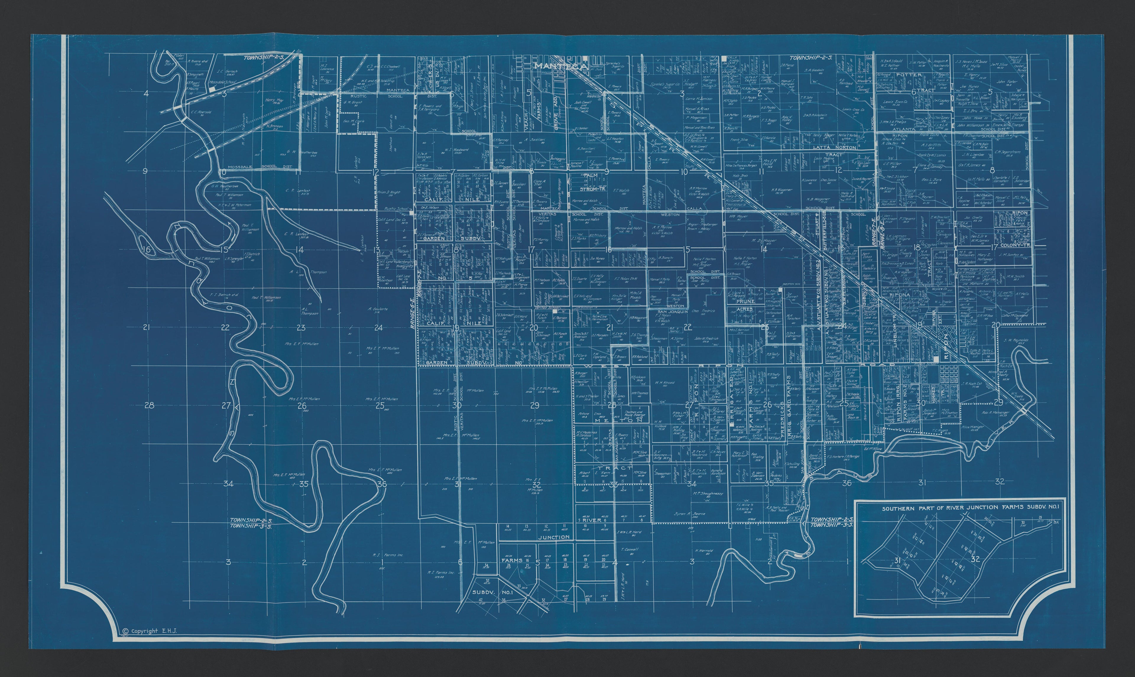 CA Drawer 115, Folder 17, Item 02 from Maps of California--regions San Jacinto-San M 1800 by Relic Map Company