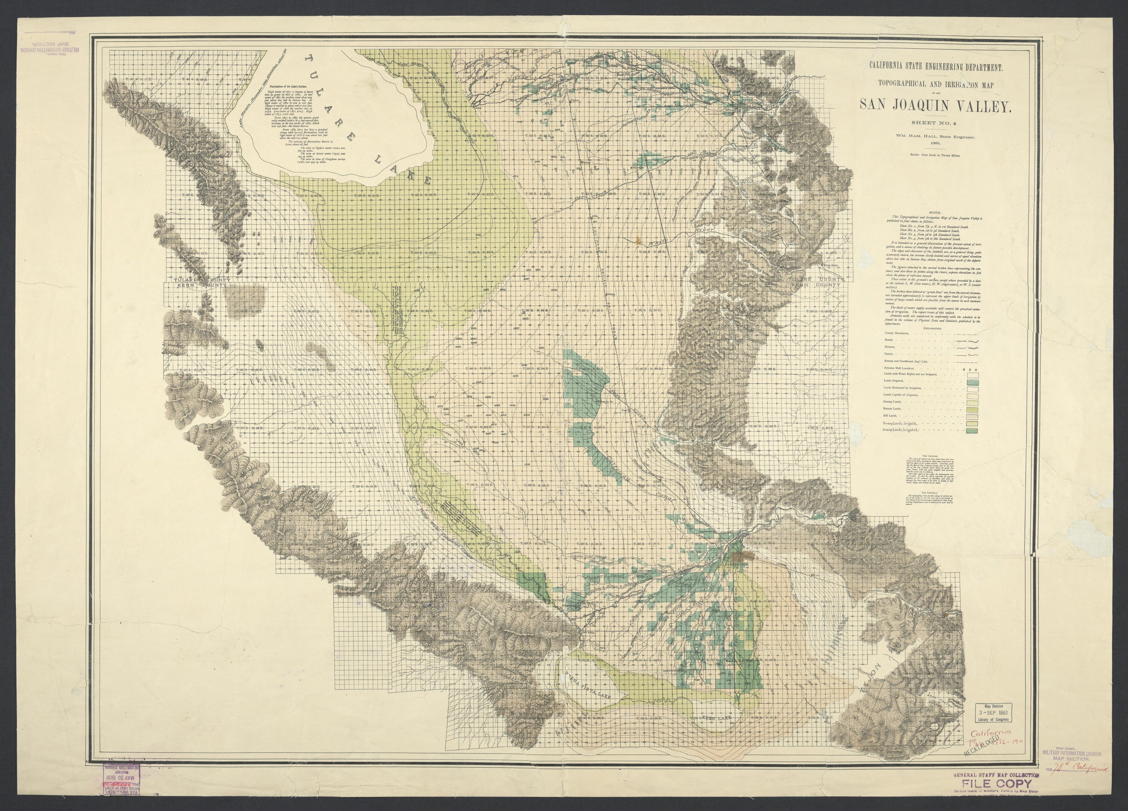 CA Drawer 115, Folder 12, Item 01 from Maps of California--regions San Jacinto-San M 1800 by Relic Map Company
